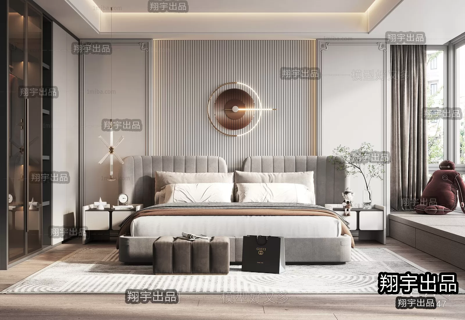 Bedroom – Modern Design – 3D66 – 3D Scenes – 003 Bedroom – Modern Design – 3D66 – 3D Scenes – 003