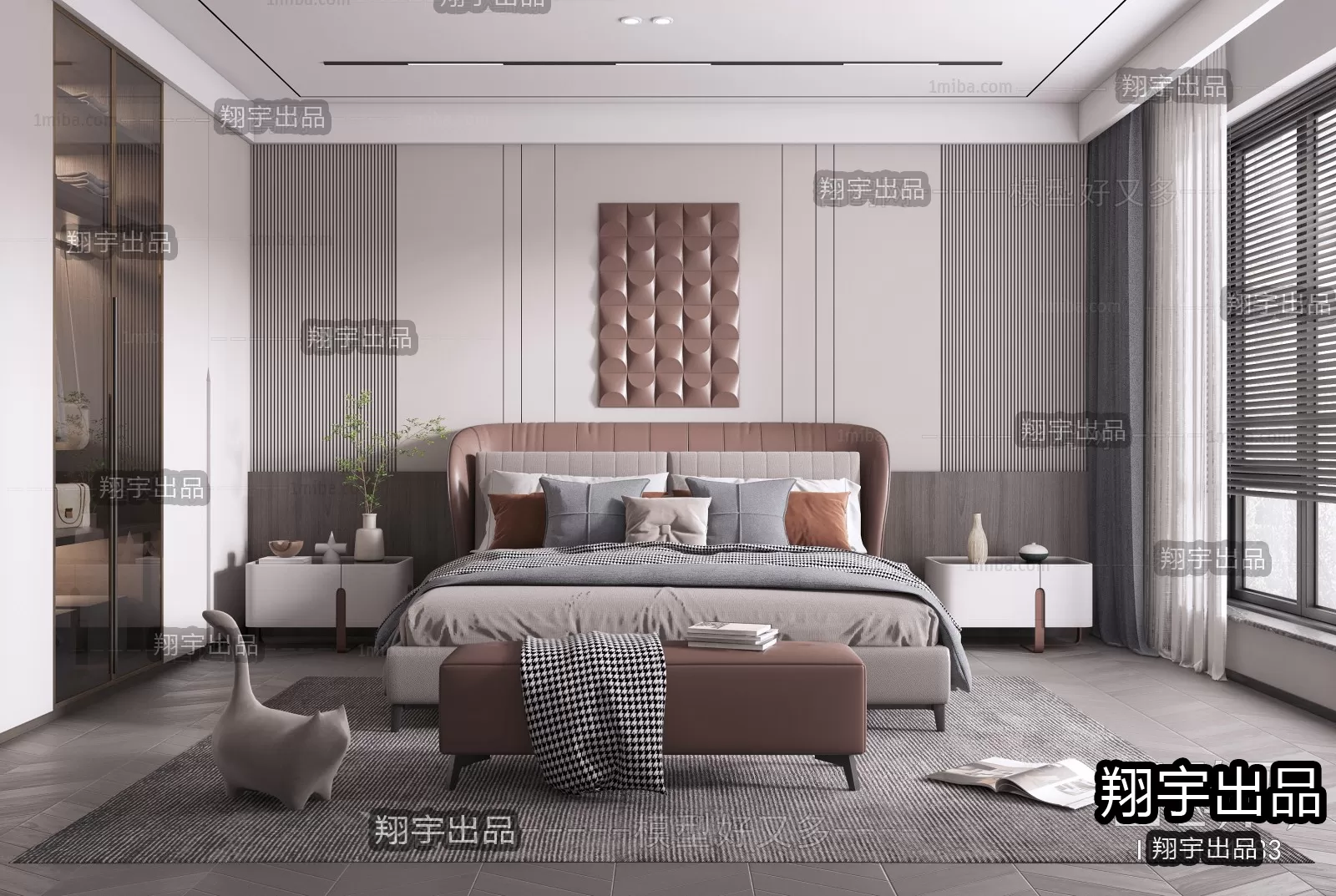 Bedroom – Modern Design – 3D66 – 3D Scenes – 004 Bedroom – Modern Design – 3D66 – 3D Scenes – 004