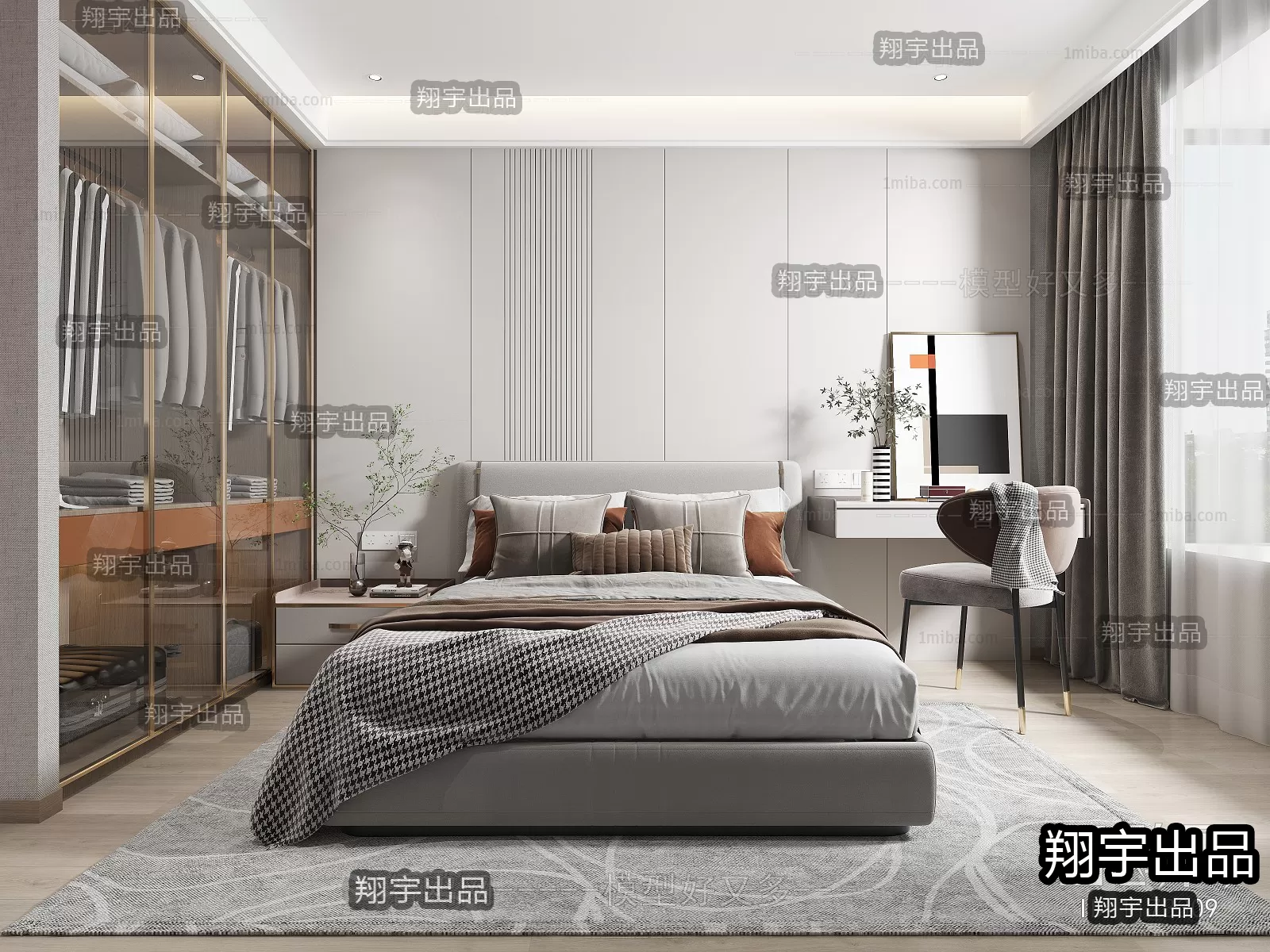 Bedroom – Modern Design – 3D66 – 3D Scenes – 005 Bedroom – Modern Design – 3D66 – 3D Scenes – 005