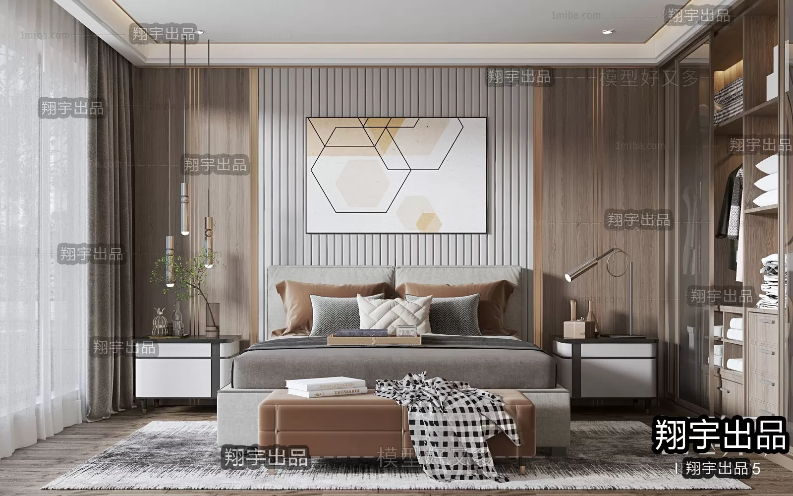 Bedroom – Modern Design – 3D66 – 3D Scenes – 010 Bedroom – Modern Design – 3D66 – 3D Scenes – 010