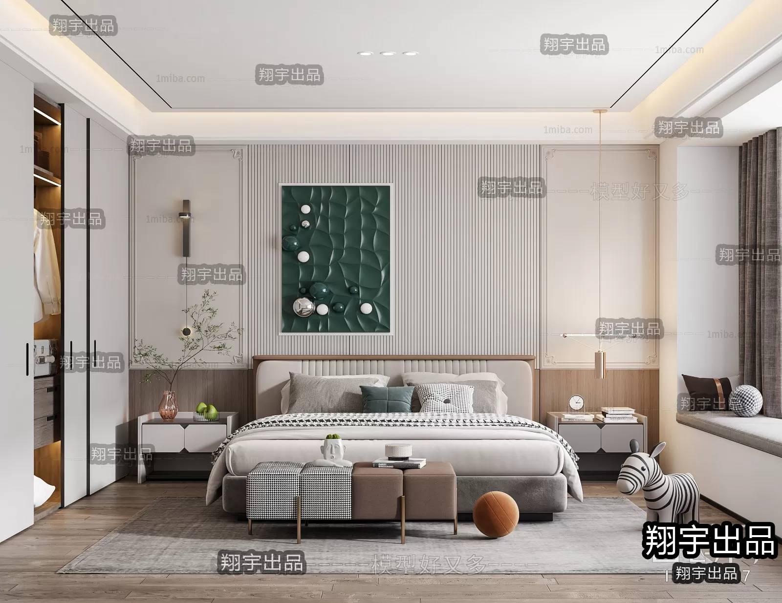 Bedroom – Modern Design – 3D66 – 3D Scenes – 011 Bedroom – Modern Design – 3D66 – 3D Scenes – 011