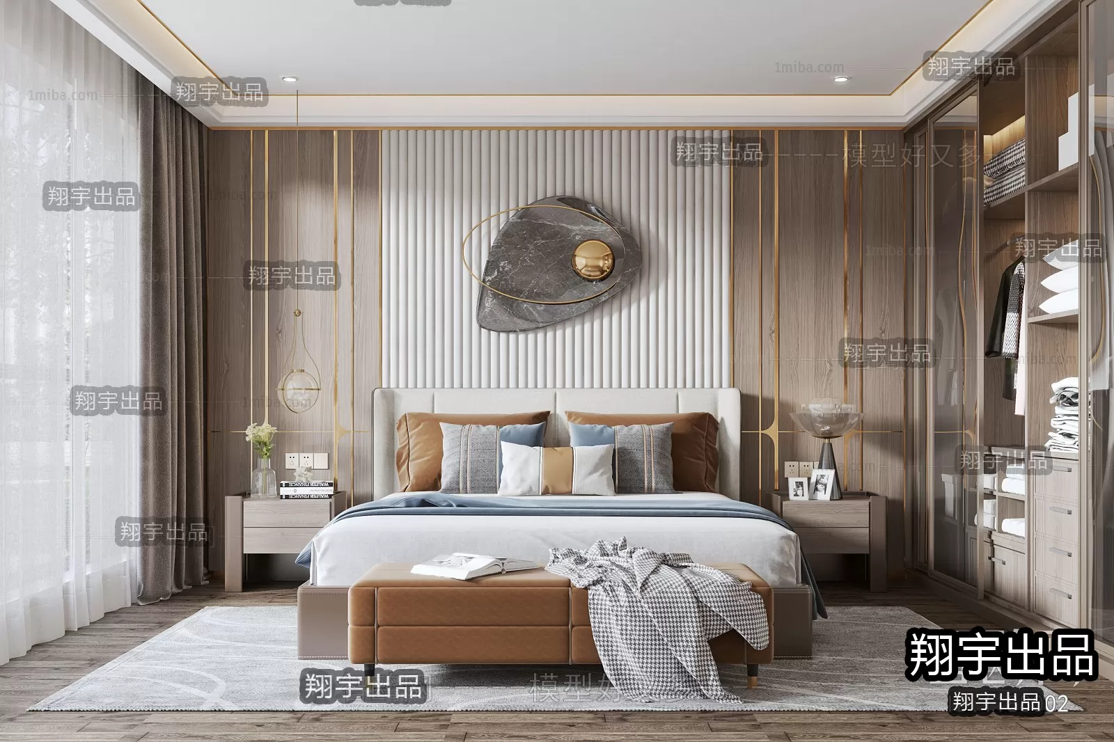 Bedroom – Modern Design – 3D66 – 3D Scenes – 012 Bedroom – Modern Design – 3D66 – 3D Scenes – 012