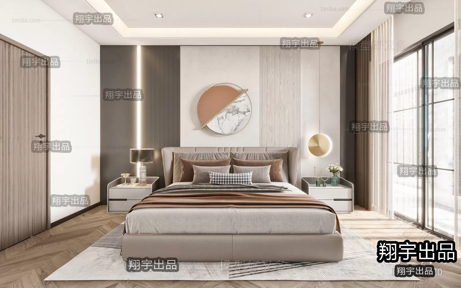 Bedroom – Modern Design – 3D66 – 3D Scenes – 015 Bedroom – Modern Design – 3D66 – 3D Scenes – 015