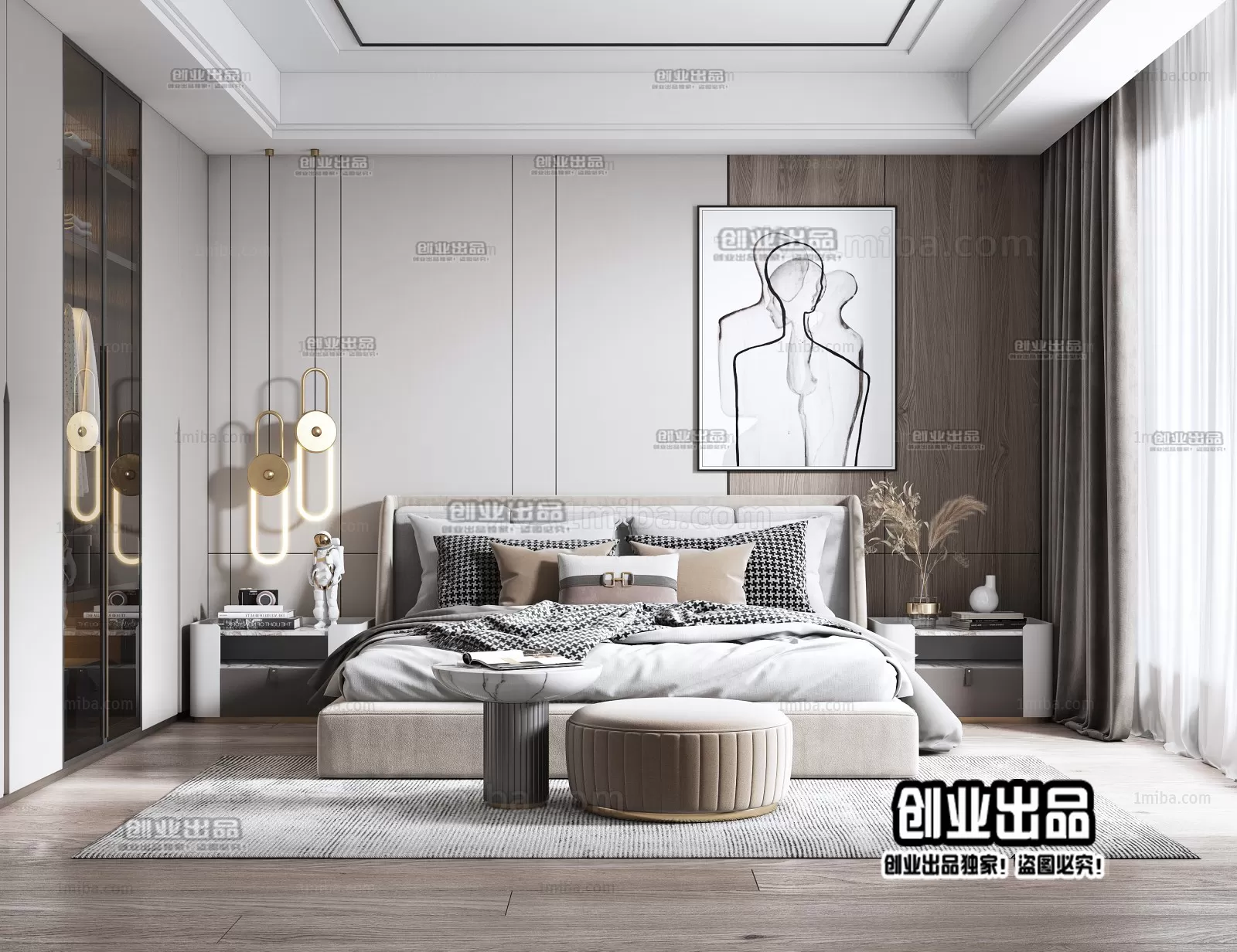 Bedroom – Modern Design – 3D66 – 3D Scenes – 018 Bedroom – Modern Design – 3D66 – 3D Scenes – 018