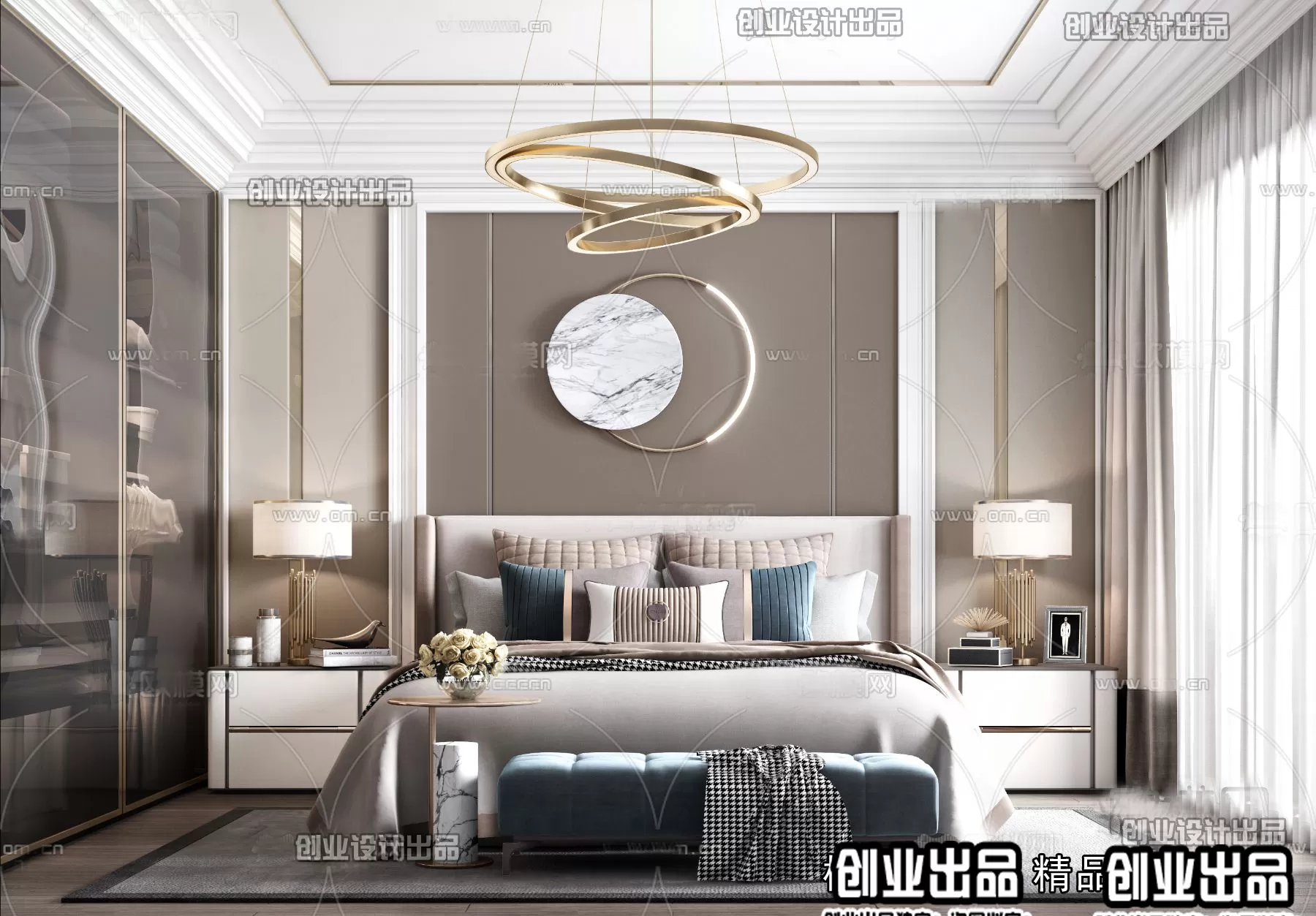 Bedroom – Modern Design – 3D66 – 3D Scenes – 019 Bedroom – Modern Design – 3D66 – 3D Scenes – 019