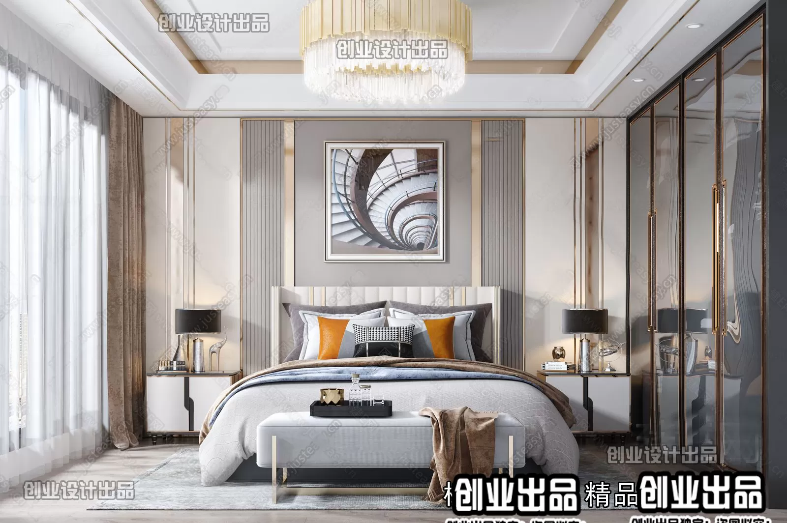 Bedroom – Modern Design – 3D66 – 3D Scenes – 020 Bedroom – Modern Design – 3D66 – 3D Scenes – 020