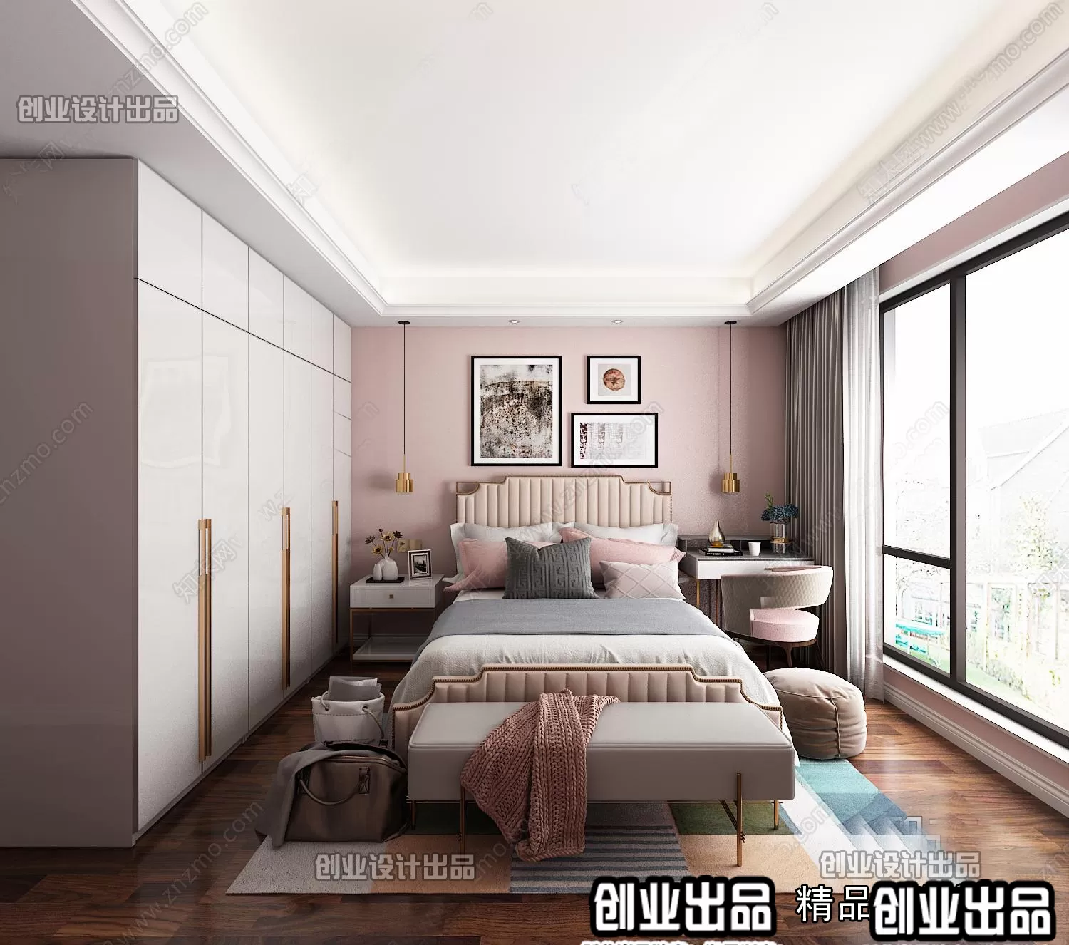 Bedroom – Modern Design – 3D66 – 3D Scenes – 022 Bedroom – Modern Design – 3D66 – 3D Scenes – 022