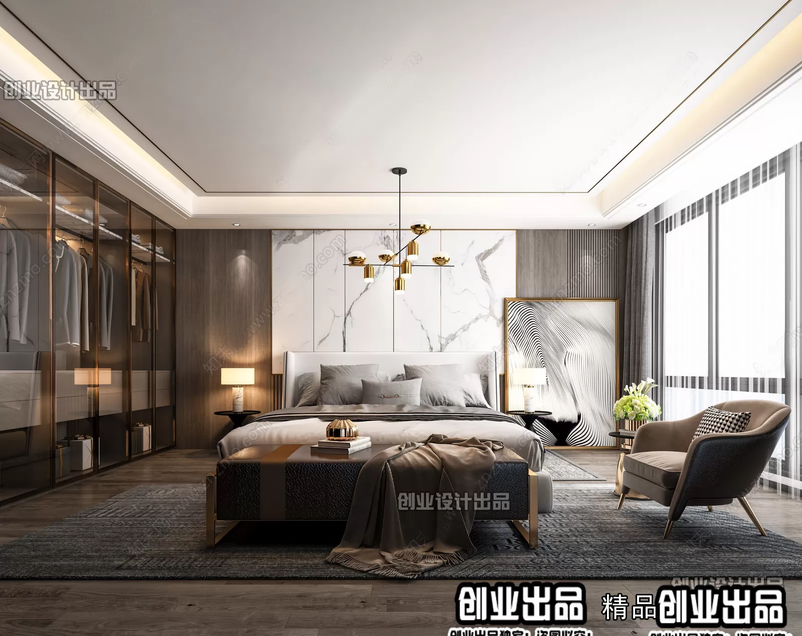 Bedroom – Modern Design – 3D66 – 3D Scenes – 023 Bedroom – Modern Design – 3D66 – 3D Scenes – 023