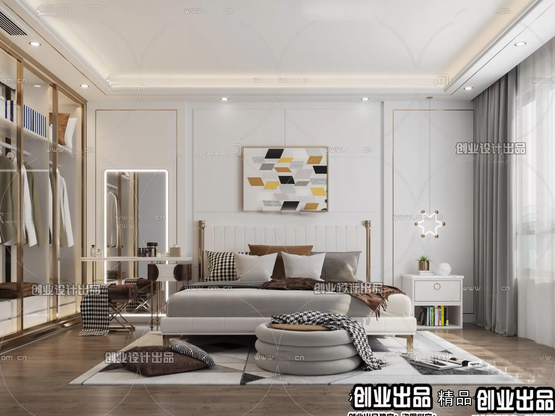 Bedroom – Modern Design – 3D66 – 3D Scenes – 024 Bedroom – Modern Design – 3D66 – 3D Scenes – 024