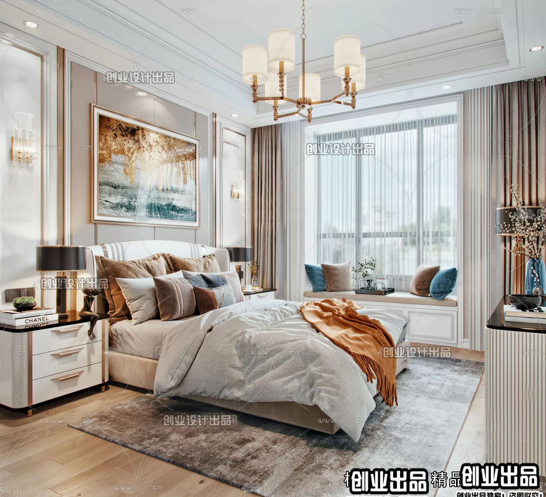 Bedroom – Modern Design – 3D66 – 3D Scenes – 025 Bedroom – Modern Design – 3D66 – 3D Scenes – 025