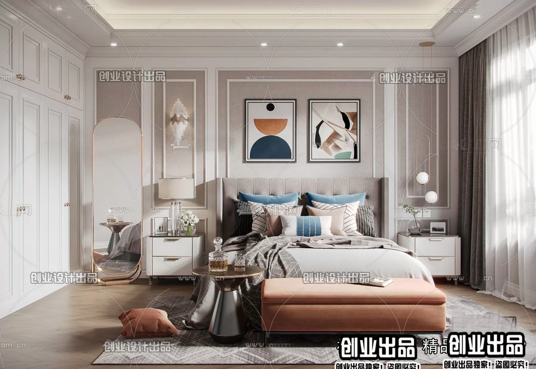 Bedroom – Modern Design – 3D66 – 3D Scenes – 026 Bedroom – Modern Design – 3D66 – 3D Scenes – 026