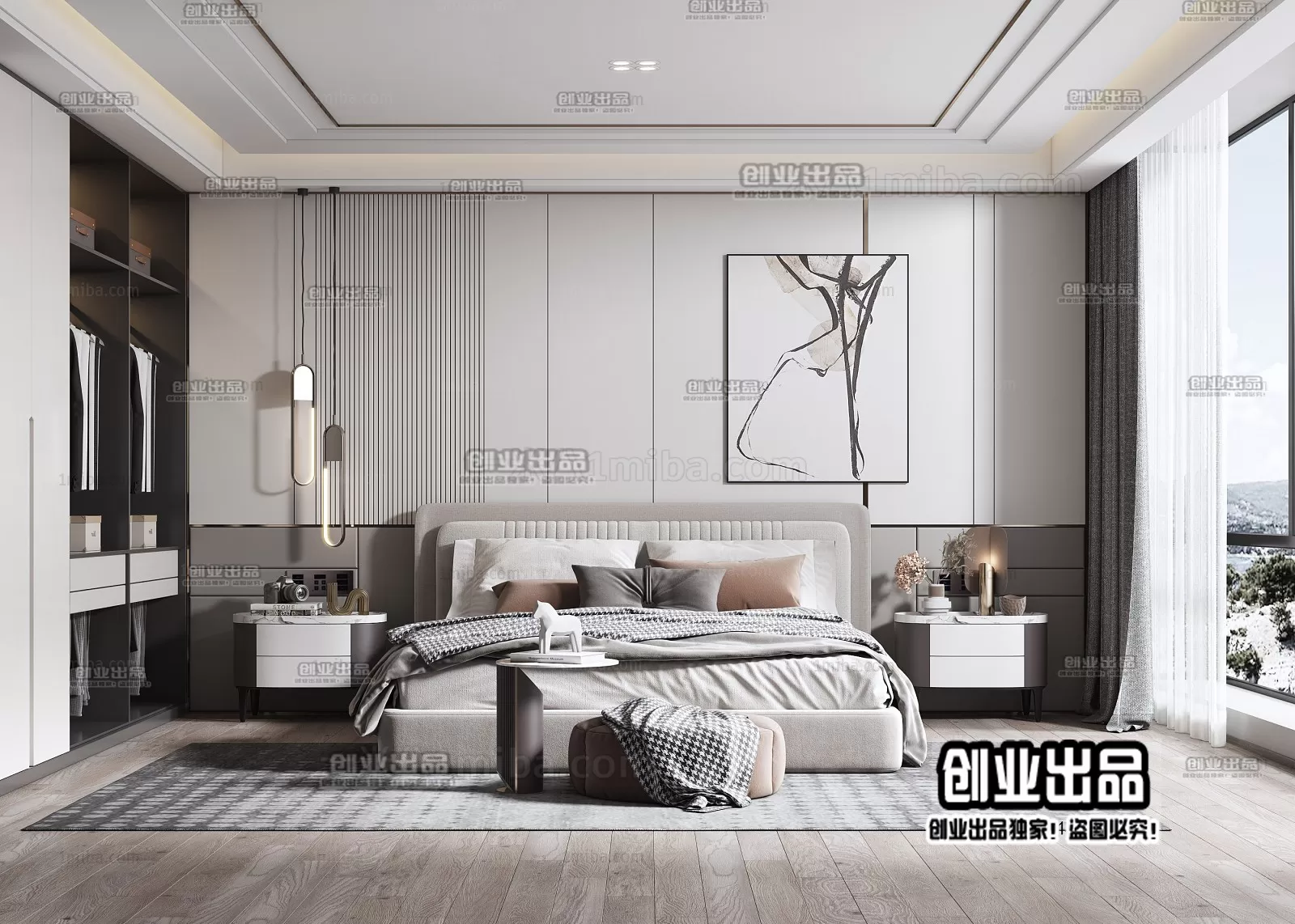 Bedroom – Modern Design – 3D66 – 3D Scenes – 027 Bedroom – Modern Design – 3D66 – 3D Scenes – 027
