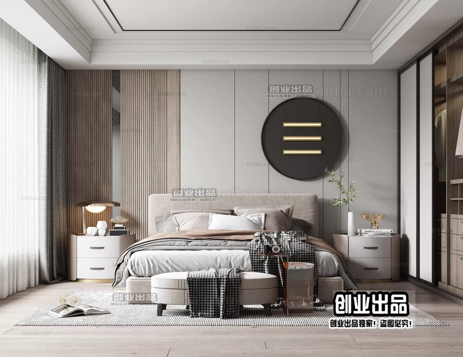 Bedroom – Modern Design – 3D66 – 3D Scenes – 029 Bedroom – Modern Design – 3D66 – 3D Scenes – 029
