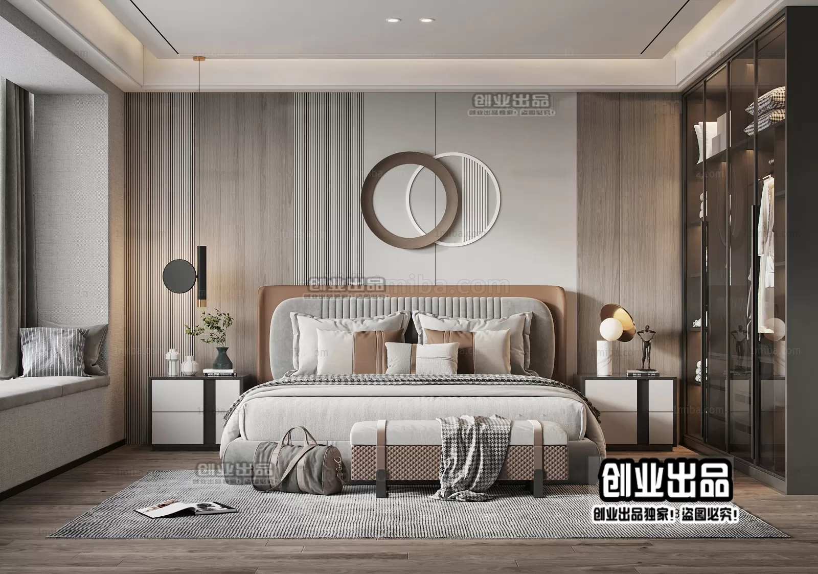 Bedroom – Modern Design – 3D66 – 3D Scenes – 034 Bedroom – Modern Design – 3D66 – 3D Scenes – 034