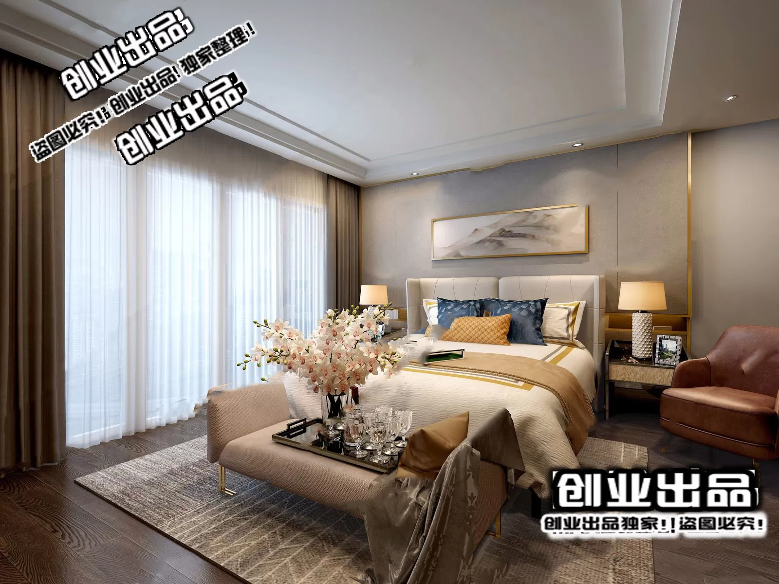 Bedroom – Modern Design – 3D66 – 3D Scenes – 036 Bedroom – Modern Design – 3D66 – 3D Scenes – 036