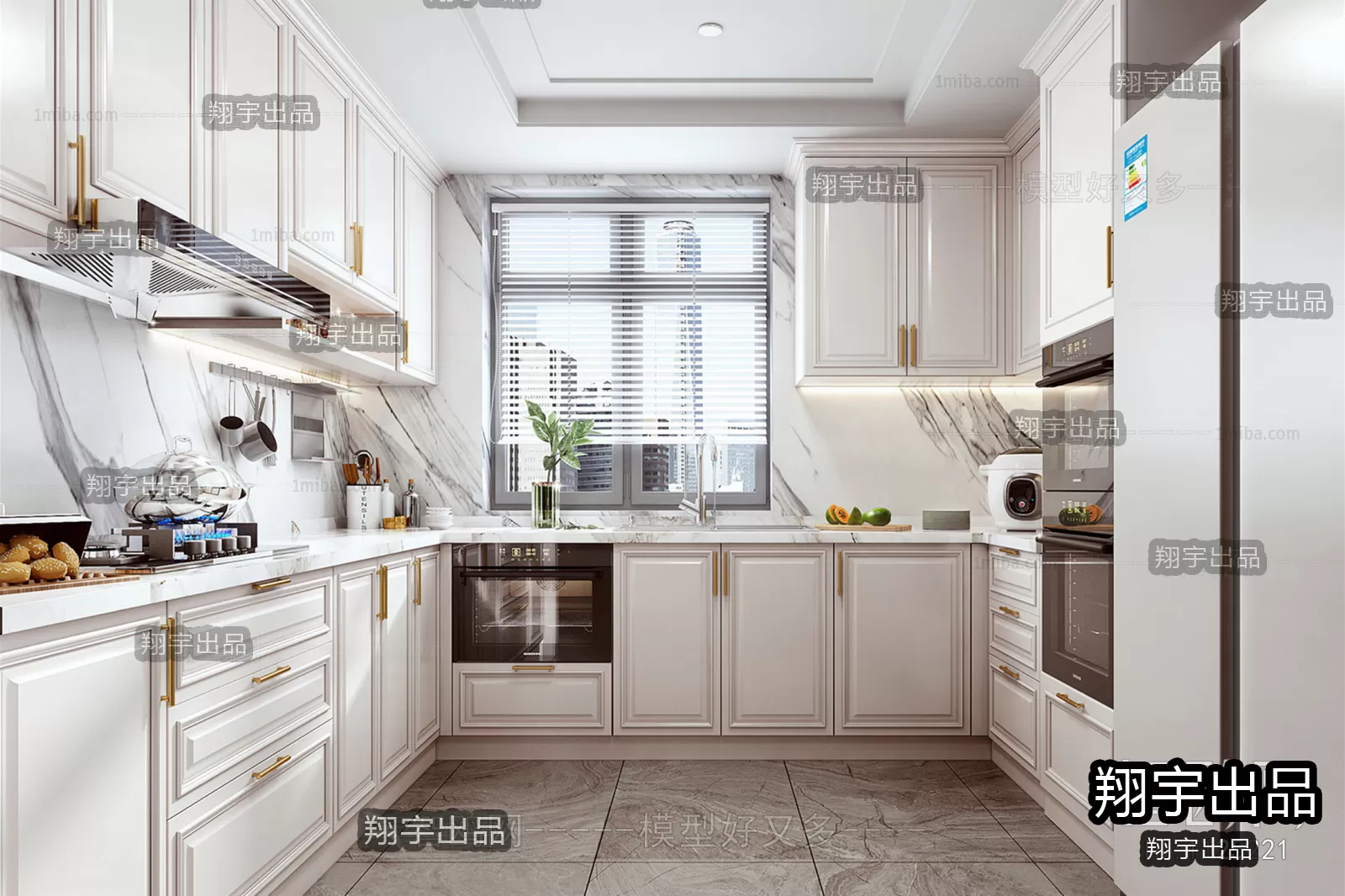 Kitchen – Modern Design – 3D66 – 3D Scenes – 004