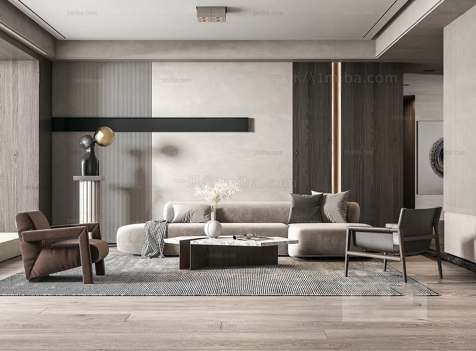Living Room – Modern Interior Design – 3D Models – 094
