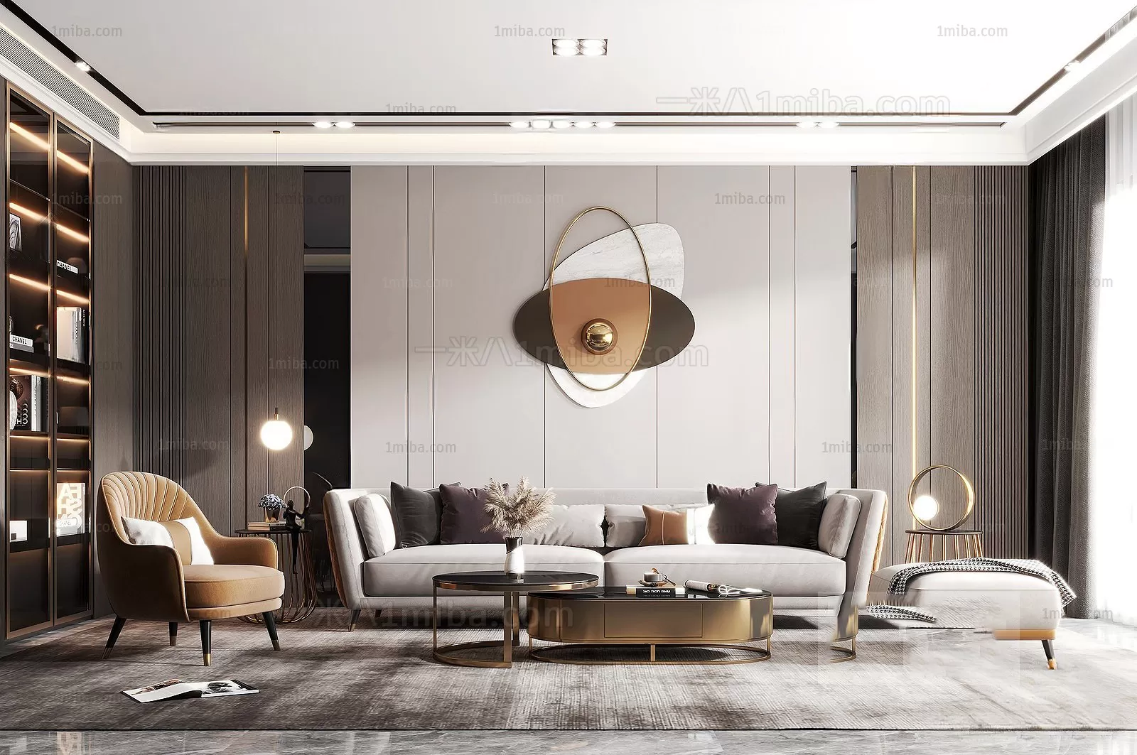 Living Room – Modern Interior Design – 3D Models – 103