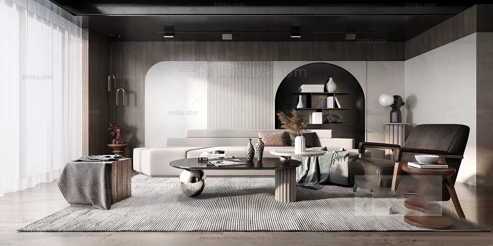 Living Room – Modern Interior Design – 3D Models – 115