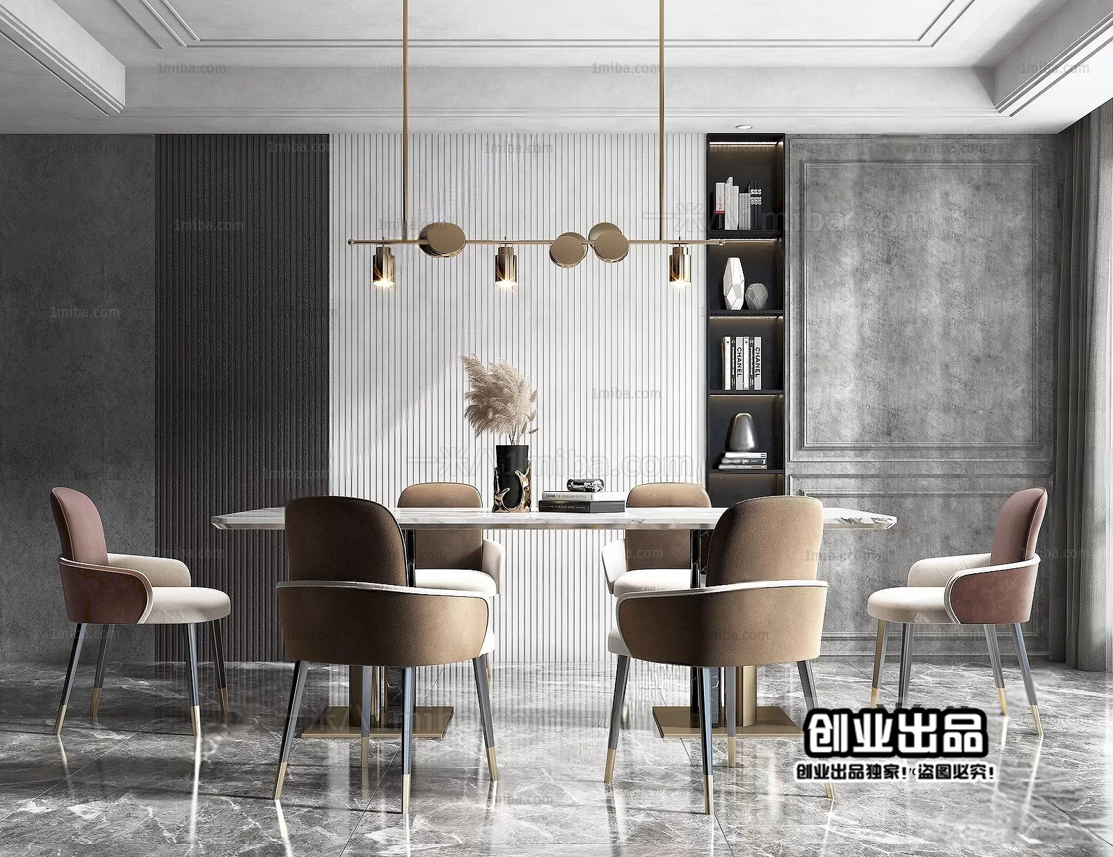 Dining Room – Modern Interior Design – 3D Models – 112 Dining Room – Modern Interior Design – 3D Models – 112