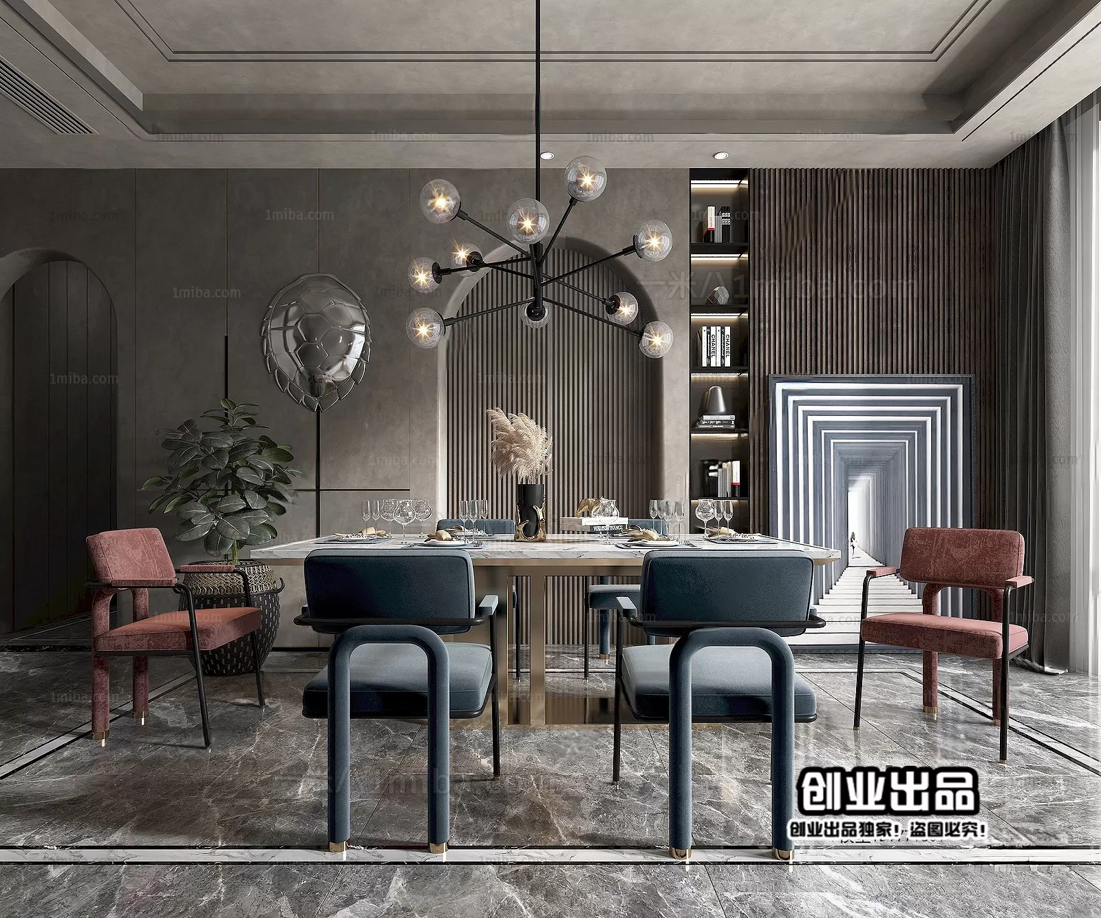 Dining Room – Modern Interior Design – 3D Models – 139 Dining Room – Modern Interior Design – 3D Models – 139