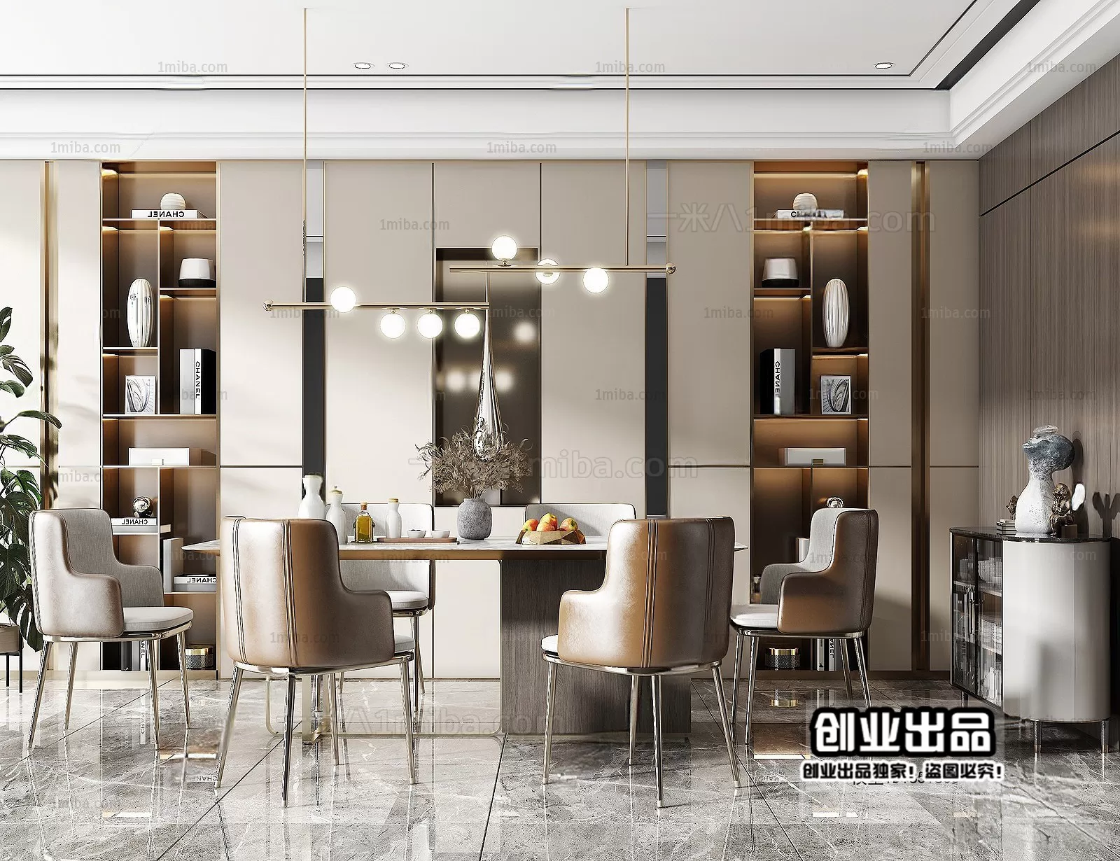 Dining Room – Modern Interior Design – 3D Models – 158 Dining Room – Modern Interior Design – 3D Models – 158