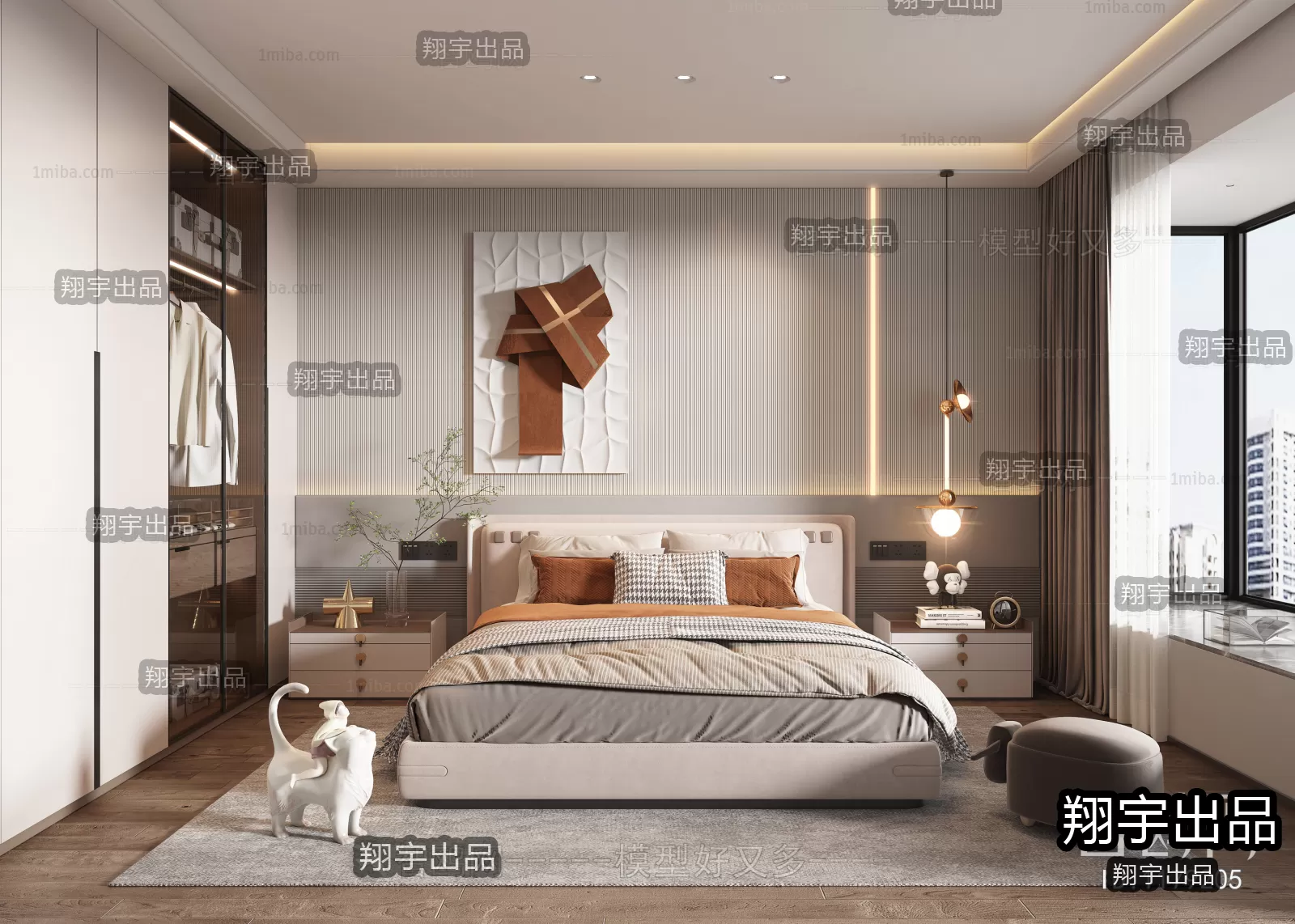 Bedroom – Modern Interior Design – 3D Models – 001 Bedroom – Modern Interior Design – 3D Models – 001