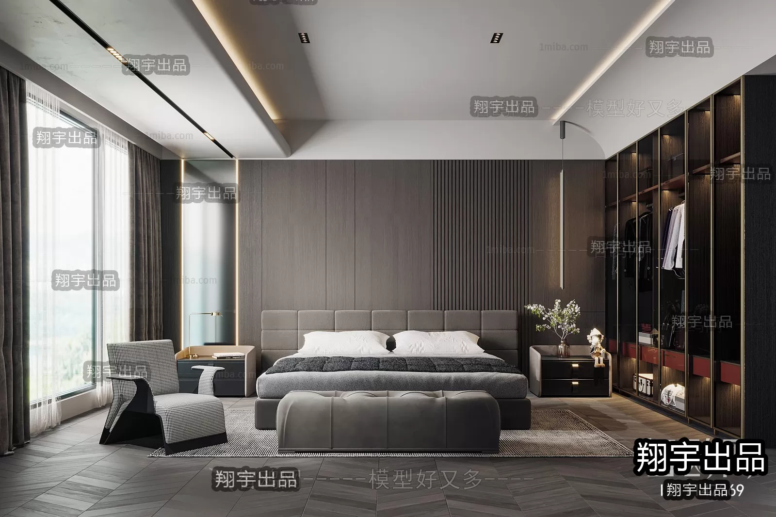 Bedroom – Modern Interior Design – 3D Models – 007 Bedroom – Modern Interior Design – 3D Models – 007