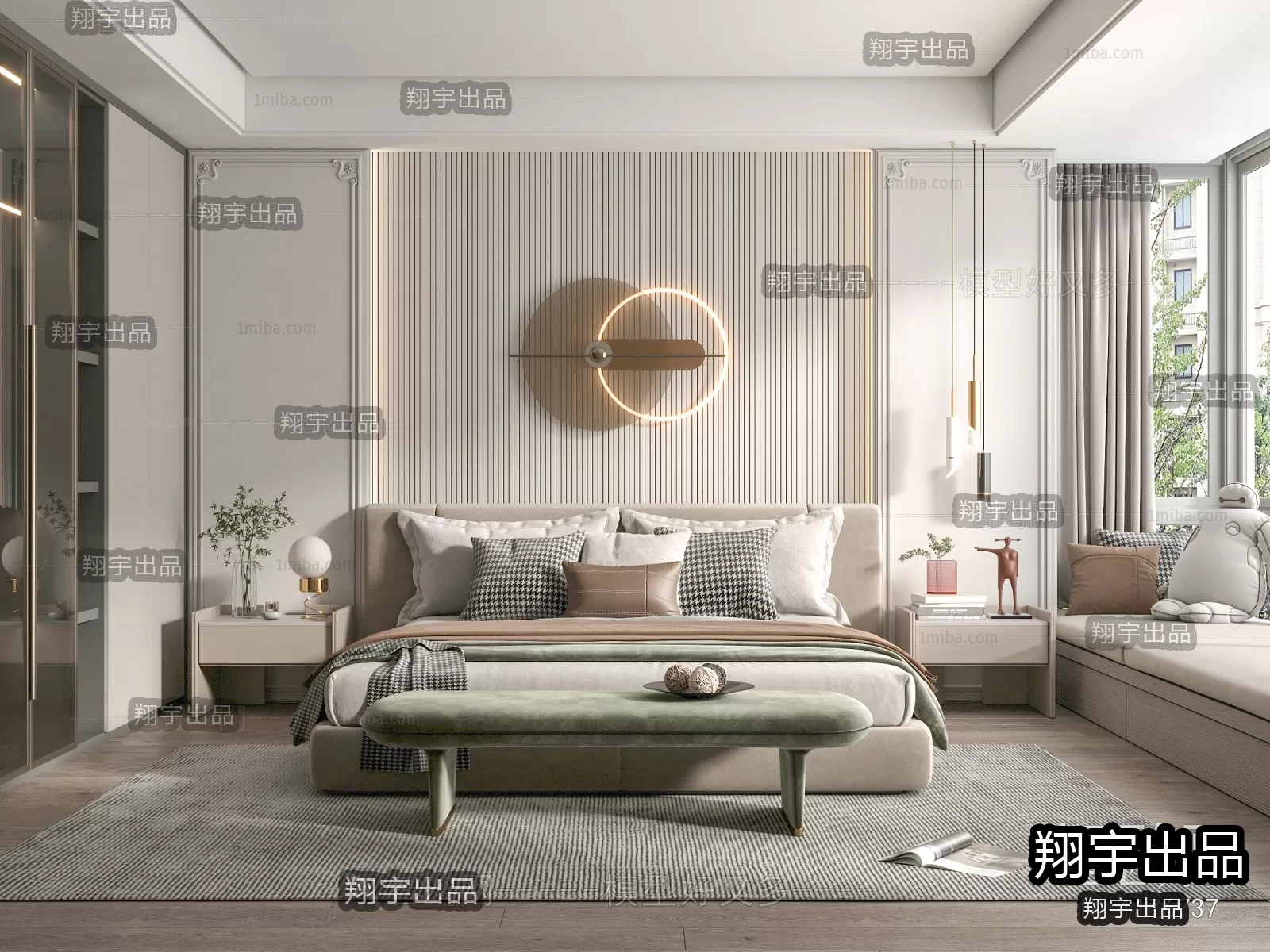 Bedroom – Modern Interior Design – 3D Models – 008 Bedroom – Modern Interior Design – 3D Models – 008