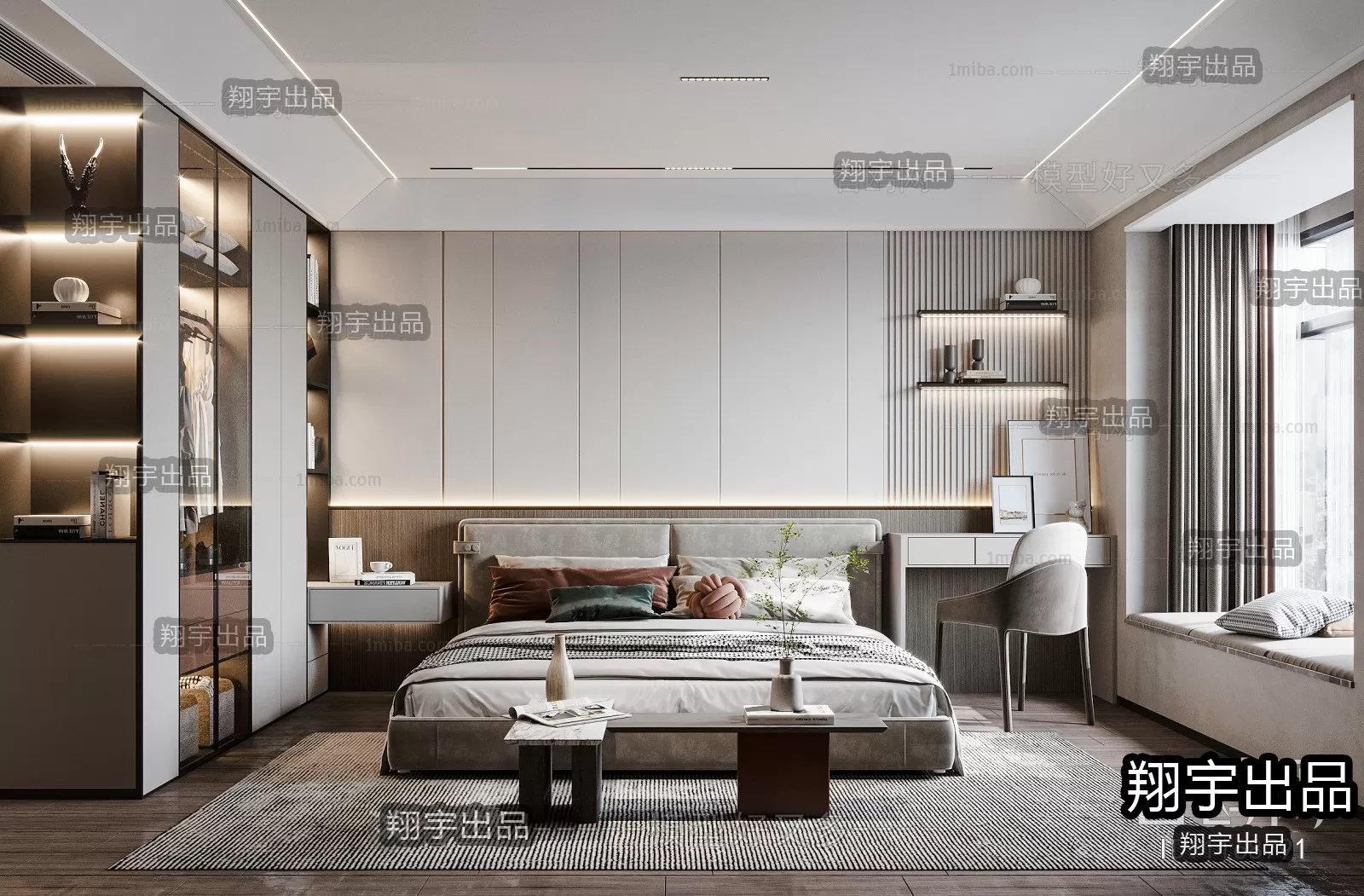 Bedroom – Modern Interior Design – 3D Models – 009 Bedroom – Modern Interior Design – 3D Models – 009