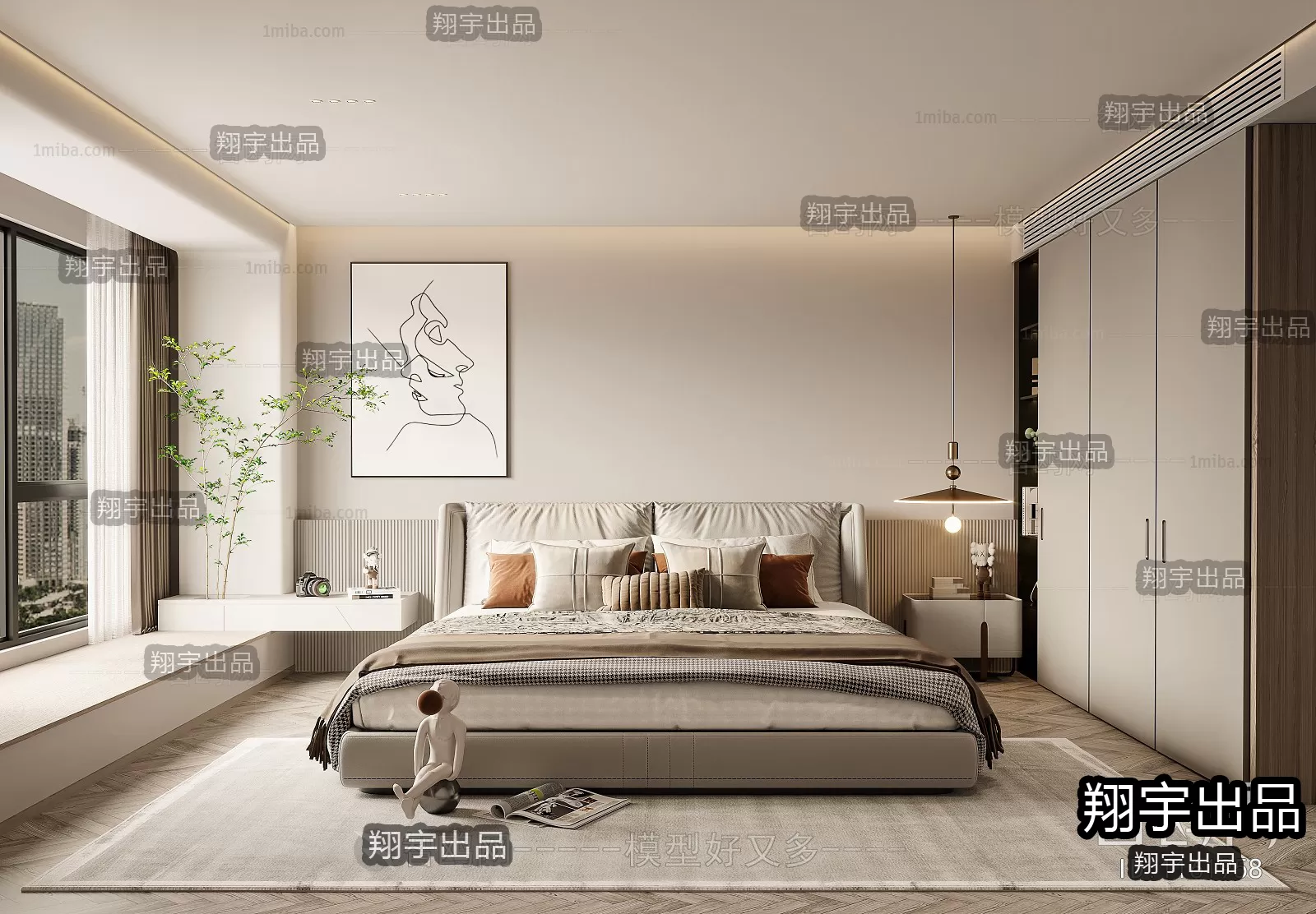 Bedroom – Modern Interior Design – 3D Models – 014 Bedroom – Modern Interior Design – 3D Models – 014