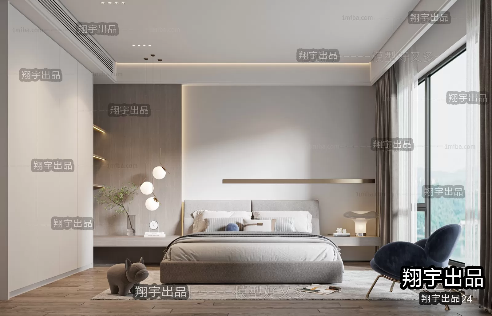 Bedroom – Modern Interior Design – 3D Models – 015 Bedroom – Modern Interior Design – 3D Models – 015