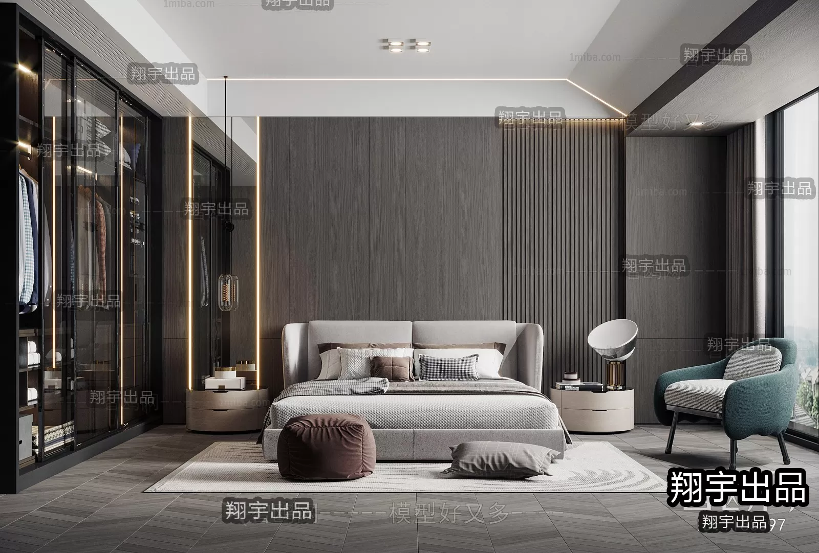 Bedroom – Modern Interior Design – 3D Models – 016 Bedroom – Modern Interior Design – 3D Models – 016