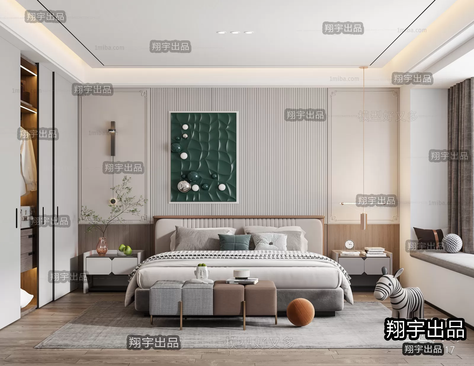 Bedroom – Modern Interior Design – 3D Models – 017 Bedroom – Modern Interior Design – 3D Models – 017