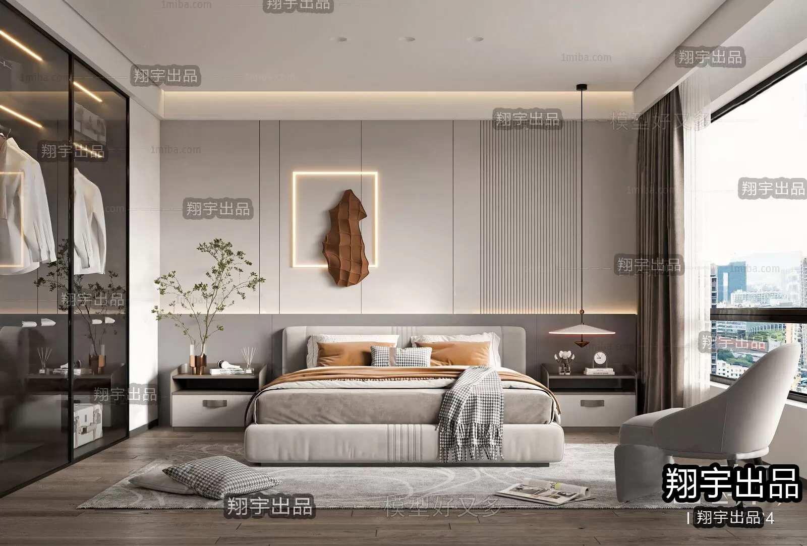 Bedroom – Modern Interior Design – 3D Models – 018 Bedroom – Modern Interior Design – 3D Models – 018