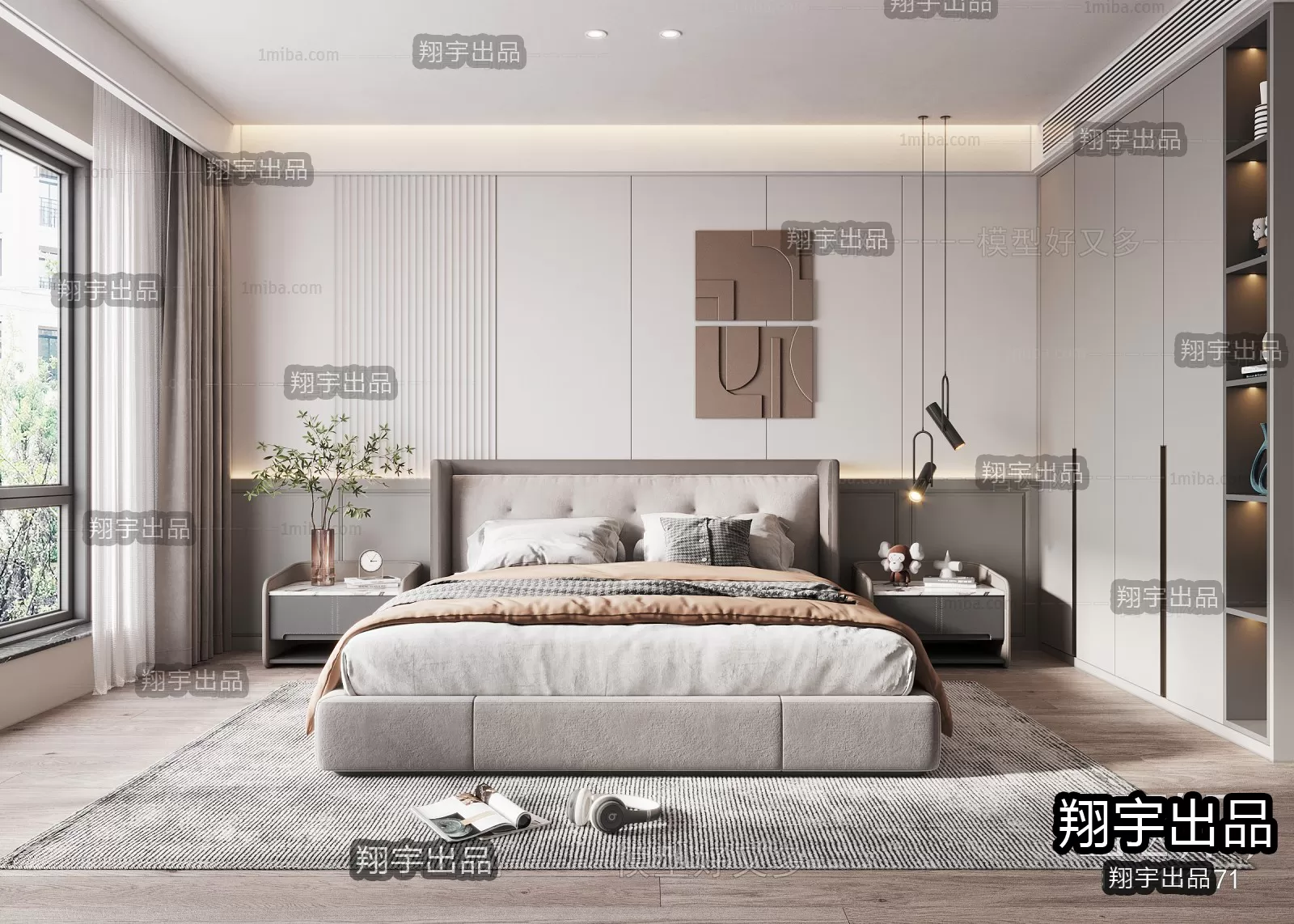 Bedroom – Modern Interior Design – 3D Models – 019 Bedroom – Modern Interior Design – 3D Models – 019