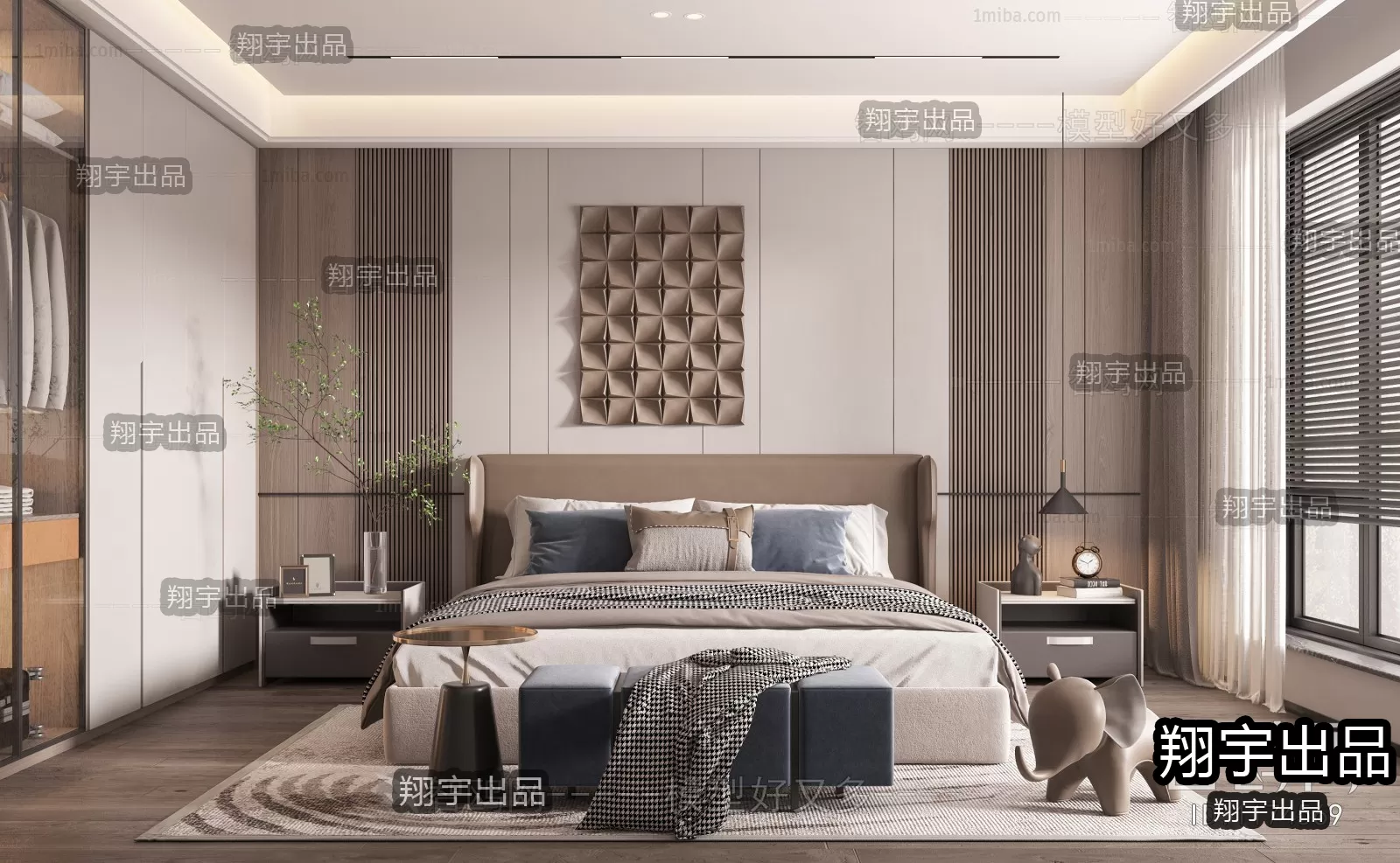 Bedroom – Modern Interior Design – 3D Models – 022 Bedroom – Modern Interior Design – 3D Models – 022