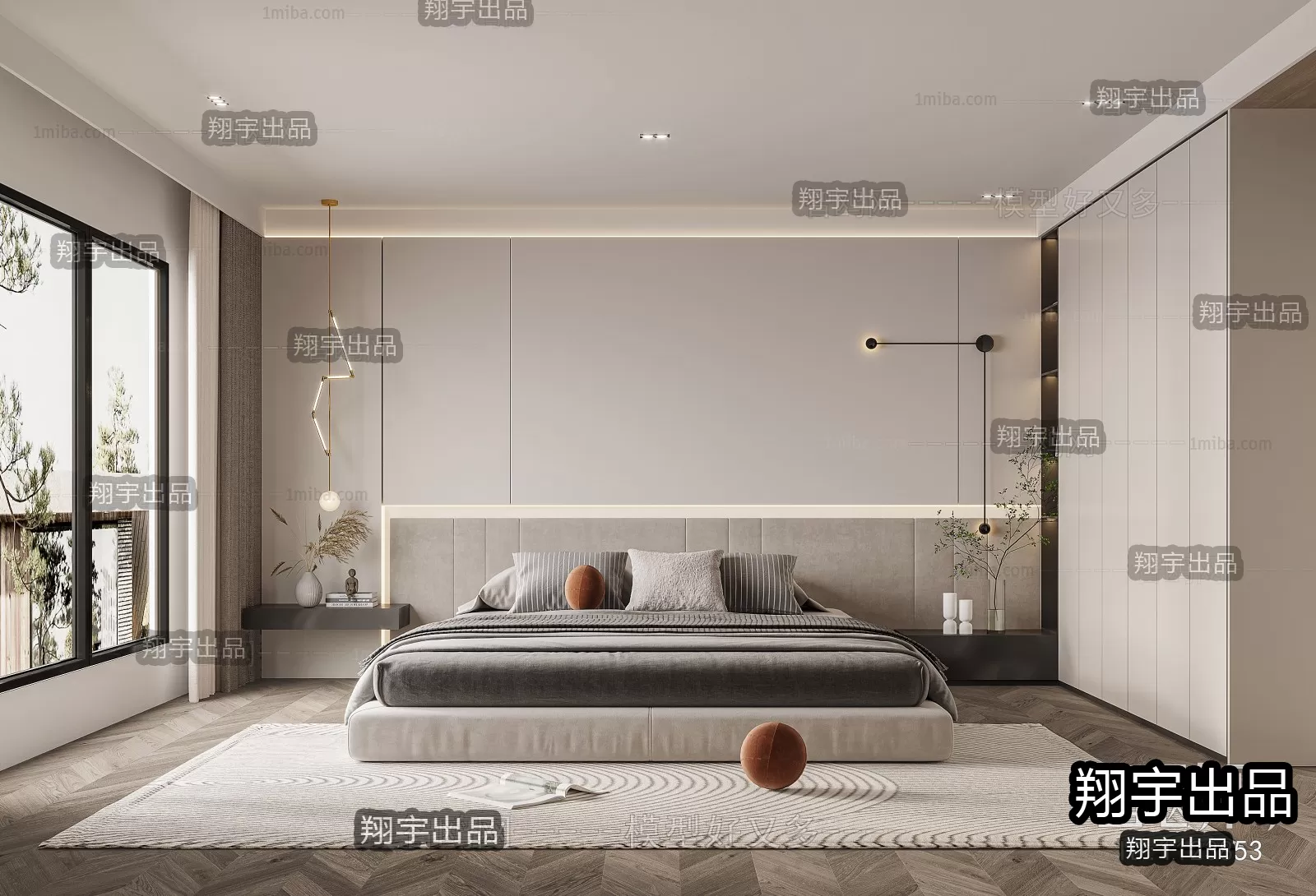 Bedroom – Modern Interior Design – 3D Models – 027 Bedroom – Modern Interior Design – 3D Models – 027