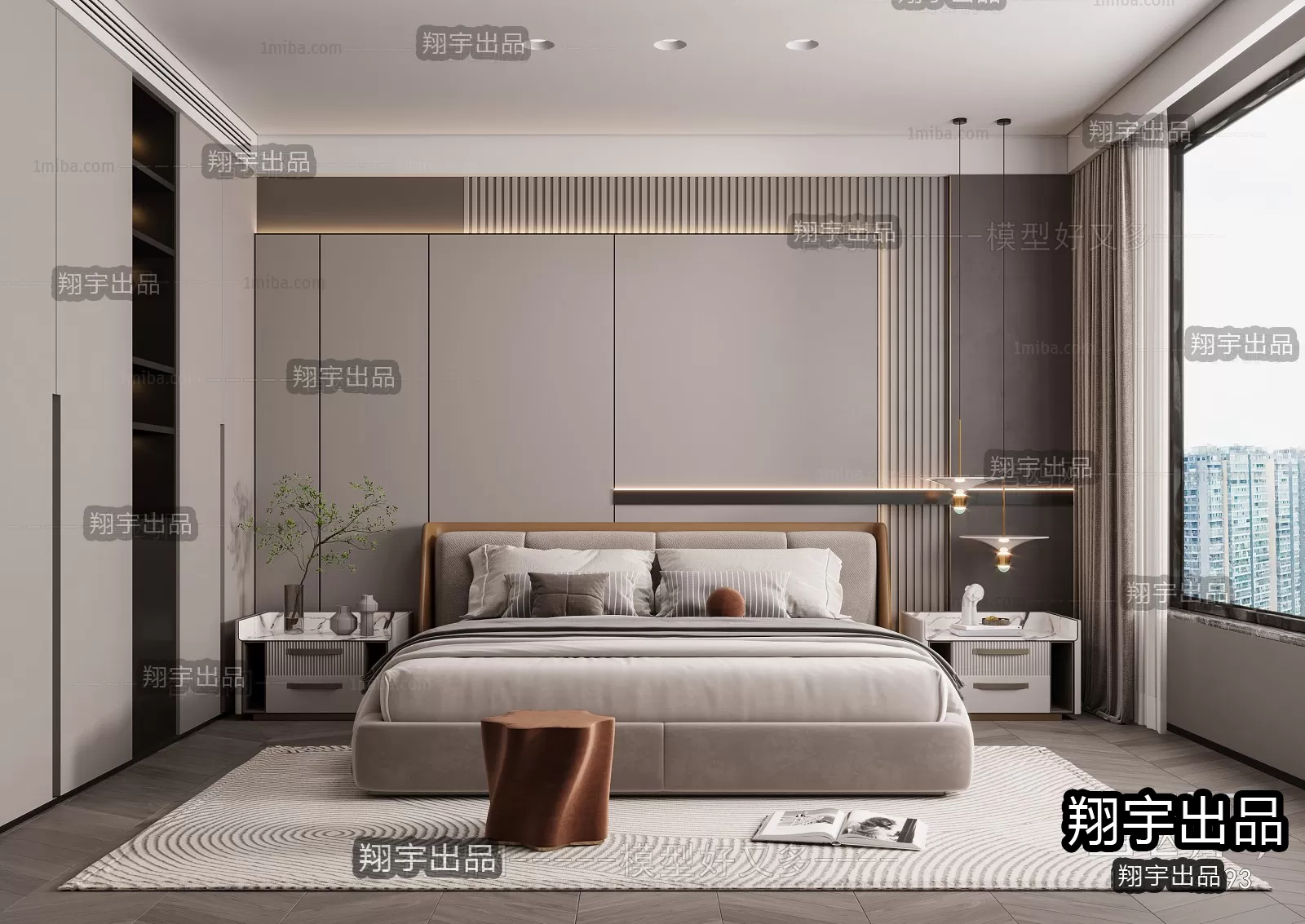 Bedroom – Modern Interior Design – 3D Models – 029 Bedroom – Modern Interior Design – 3D Models – 029