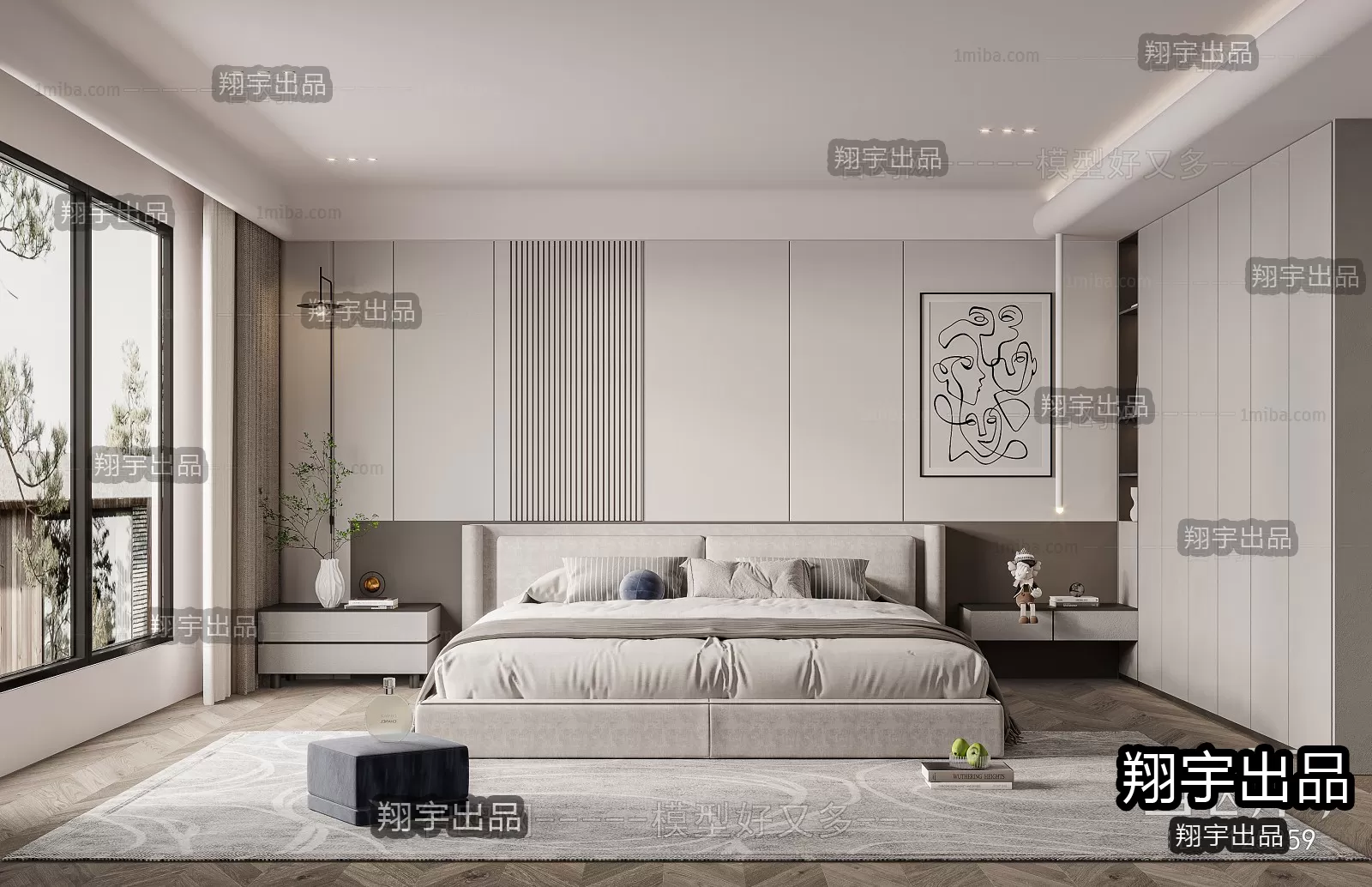 Bedroom – Modern Interior Design – 3D Models – 031 Bedroom – Modern Interior Design – 3D Models – 031