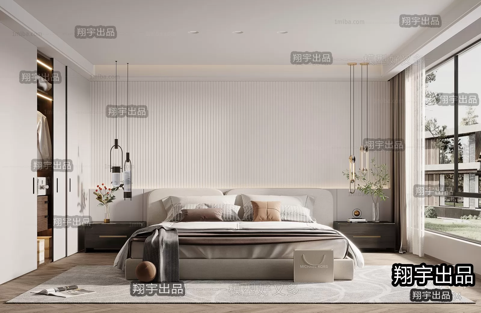 Bedroom – Modern Interior Design – 3D Models – 032 Bedroom – Modern Interior Design – 3D Models – 032