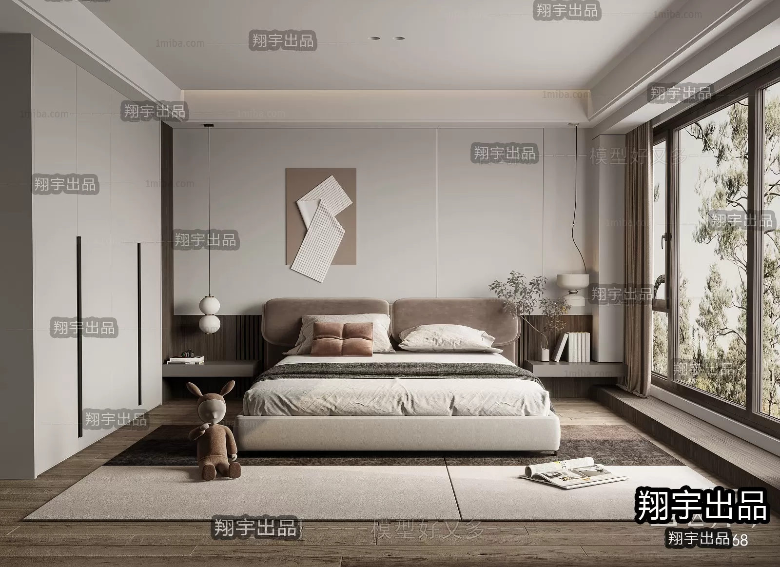 Bedroom – Modern Interior Design – 3D Models – 033 Bedroom – Modern Interior Design – 3D Models – 033