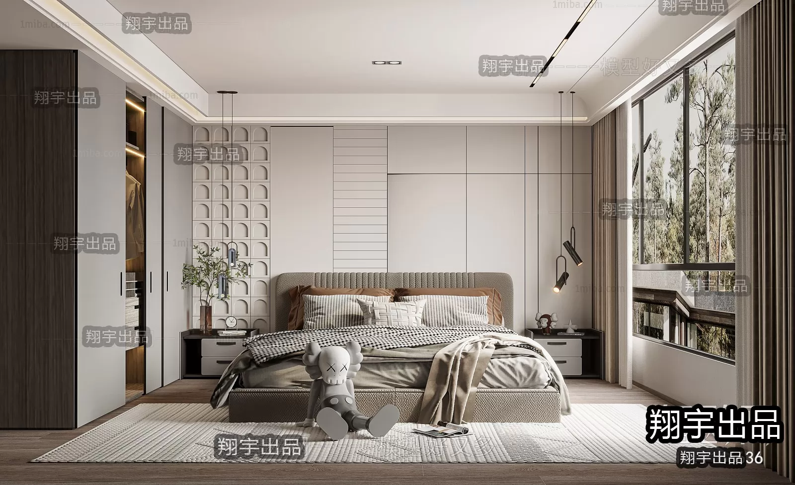 Bedroom – Modern Interior Design – 3D Models – 035 Bedroom – Modern Interior Design – 3D Models – 035