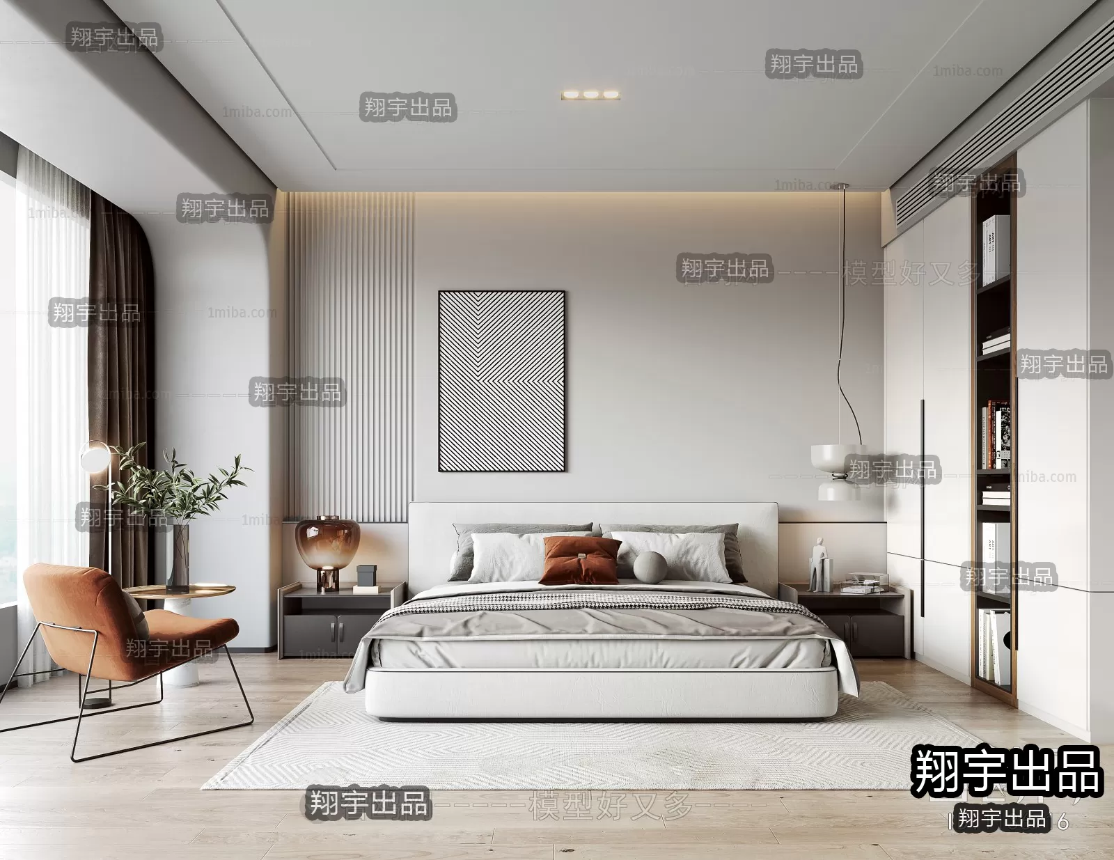 Bedroom – Modern Interior Design – 3D Models – 037 Bedroom – Modern Interior Design – 3D Models – 037