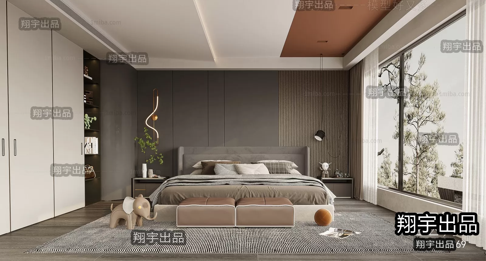 Bedroom – Modern Interior Design – 3D Models – 038 Bedroom – Modern Interior Design – 3D Models – 038