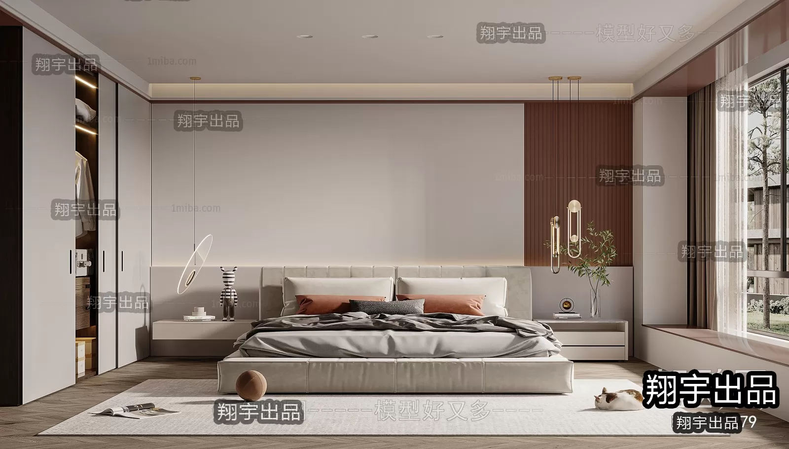 Bedroom – Modern Interior Design – 3D Models – 040 Bedroom – Modern Interior Design – 3D Models – 040