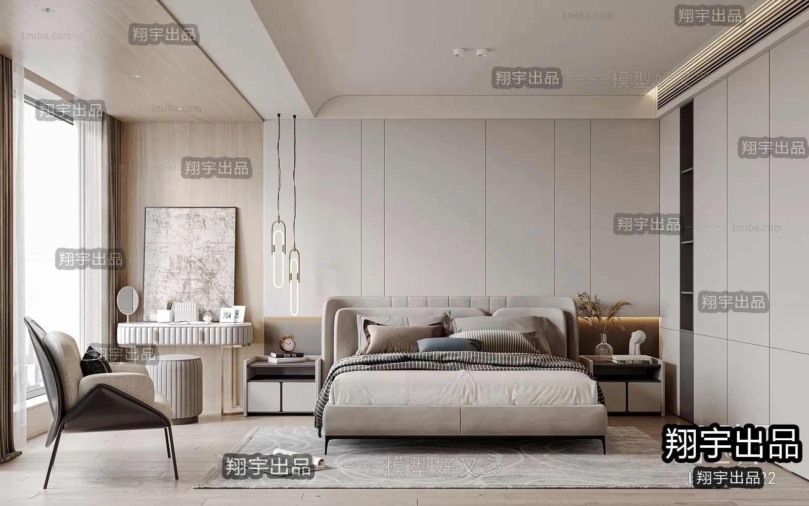 Bedroom – Modern Interior Design – 3D Models – 041 Bedroom – Modern Interior Design – 3D Models – 041