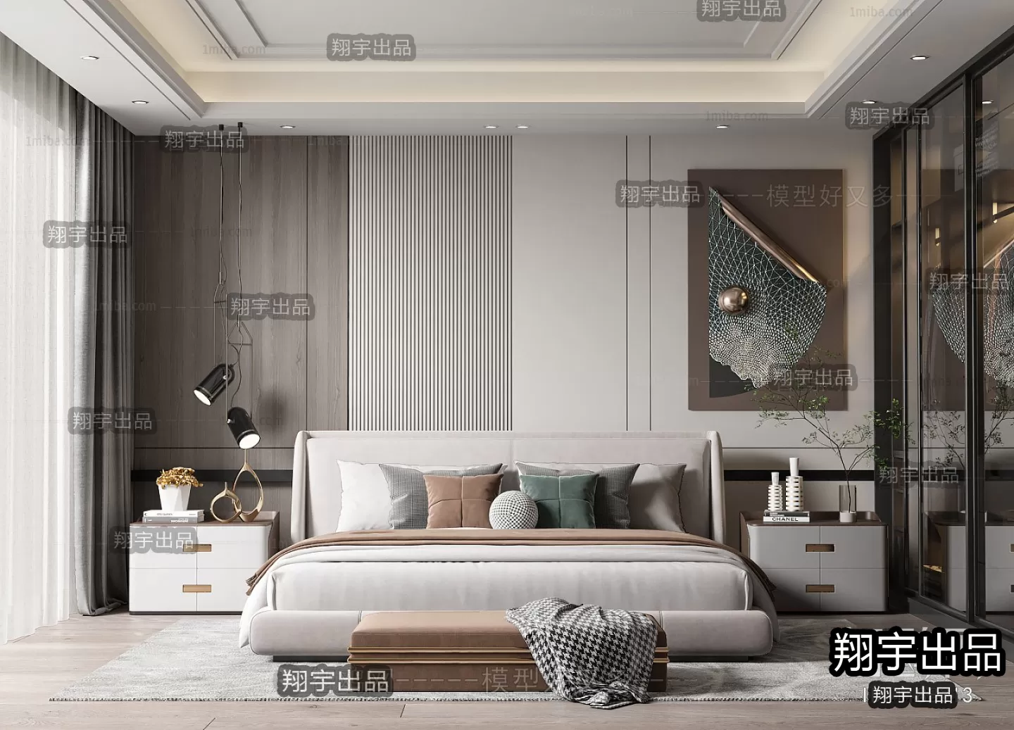 Bedroom – Modern Interior Design – 3D Models – 043 Bedroom – Modern Interior Design – 3D Models – 043