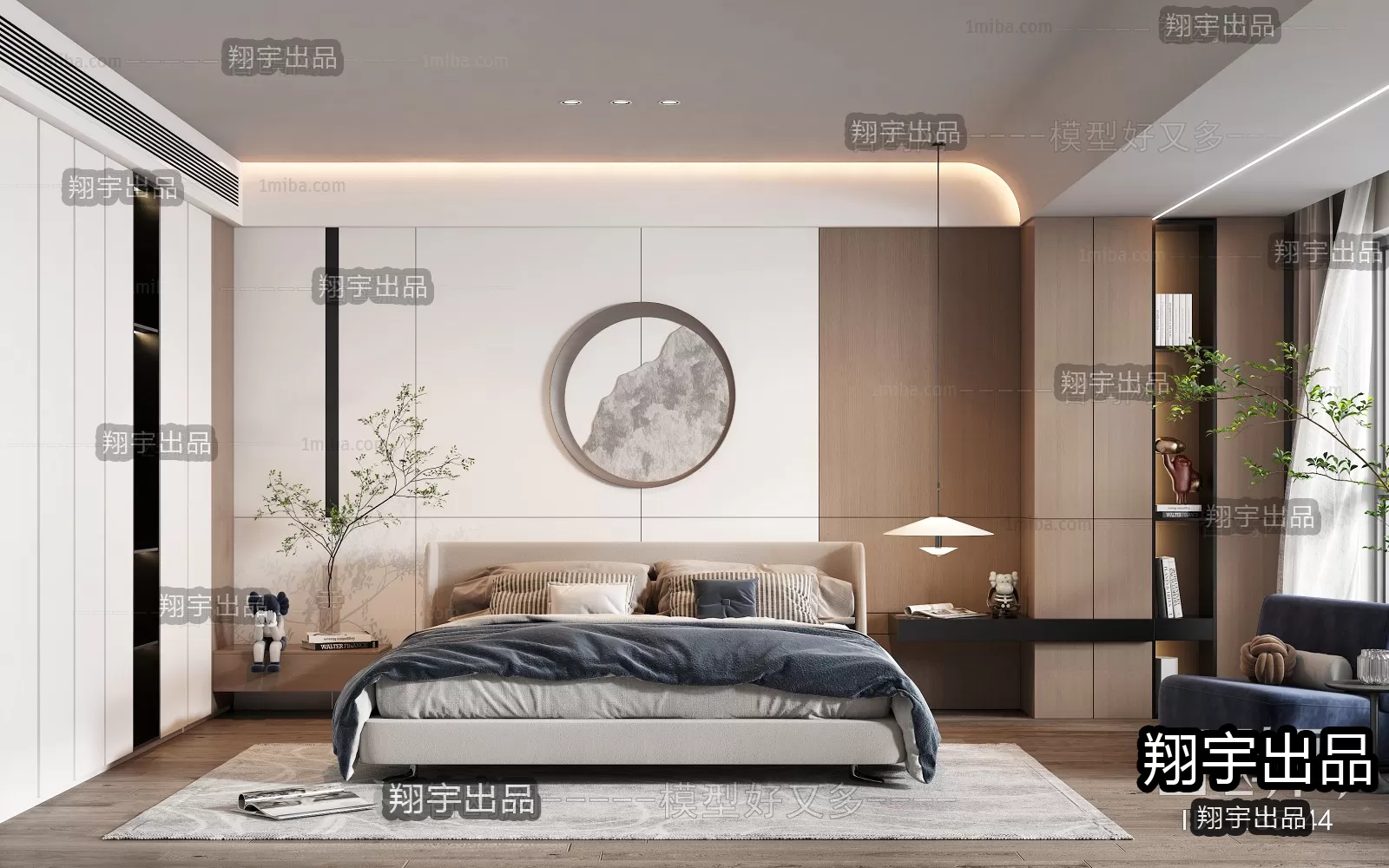 Bedroom – Modern Interior Design – 3D Models – 044 Bedroom – Modern Interior Design – 3D Models – 044