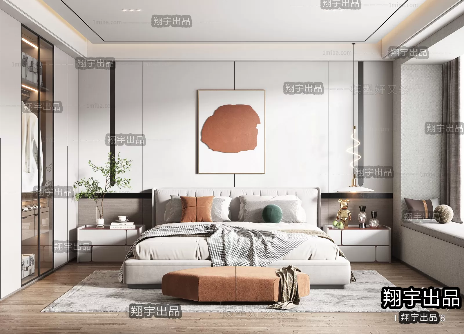 Bedroom – Modern Interior Design – 3D Models – 045 Bedroom – Modern Interior Design – 3D Models – 045